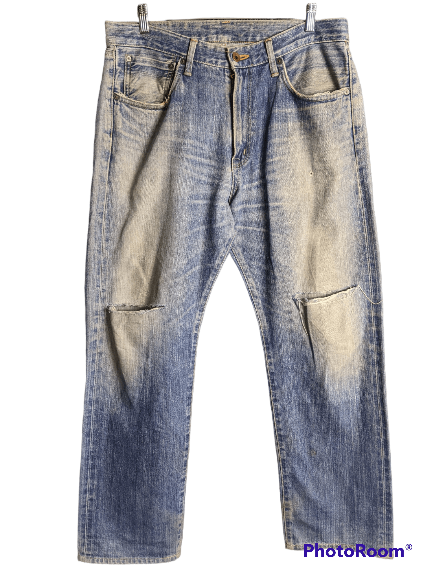 Edwin edwin 505x distress jeans (p28) Size US 34 / EU 50 - 1 Thumbnail