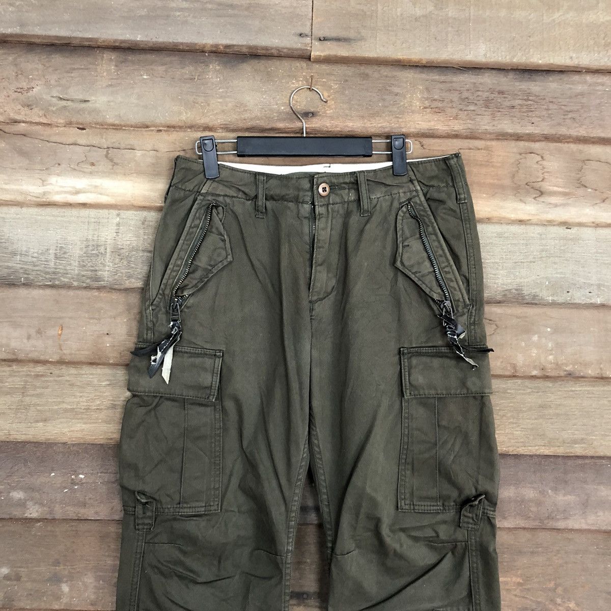 Hypebeast Baldia Green Multipocket Tactical Cargo Pants #c1259DL Size US 30 / EU 46 - 2 Thumbnail