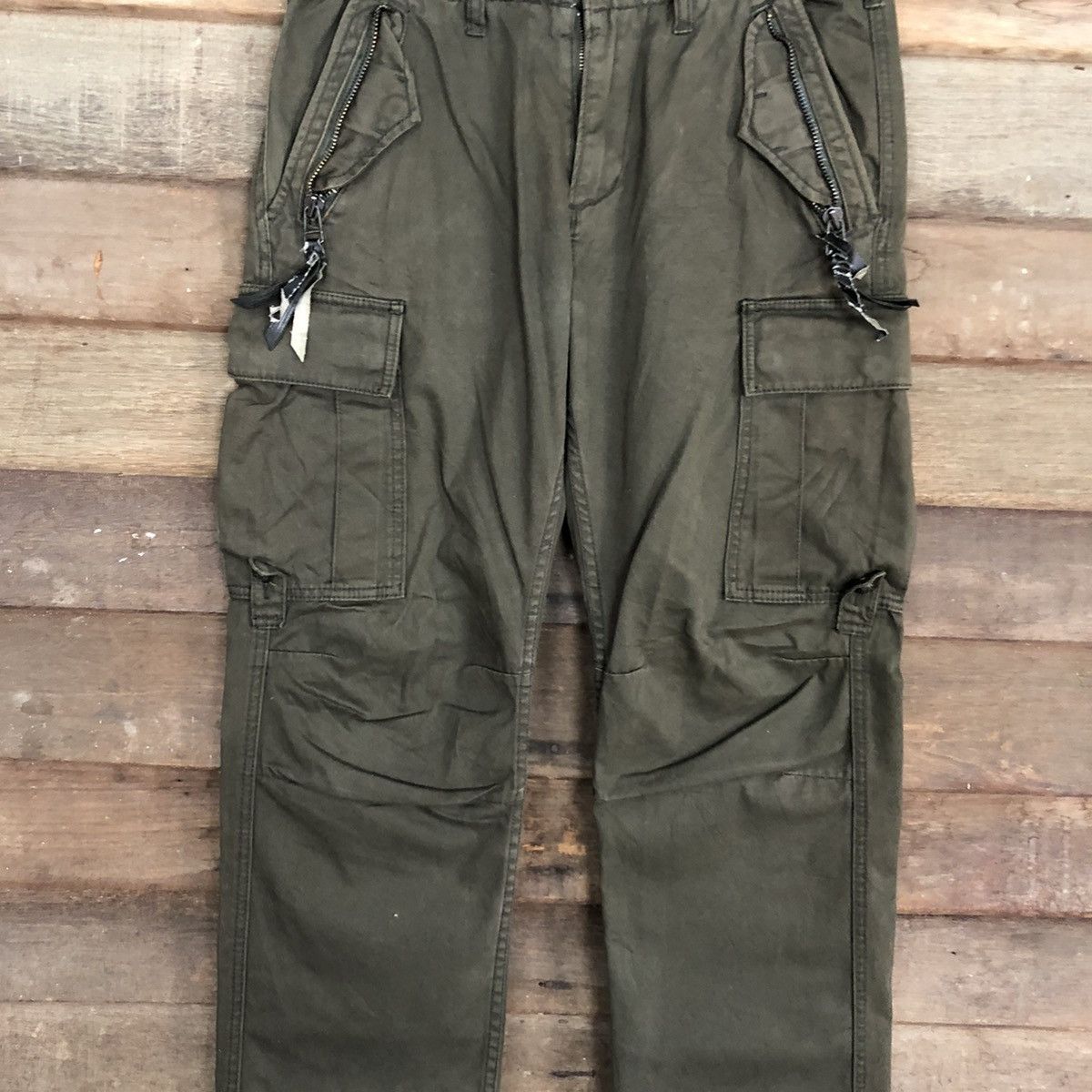 Hypebeast Baldia Green Multipocket Tactical Cargo Pants #c1259DL Size US 30 / EU 46 - 4 Thumbnail