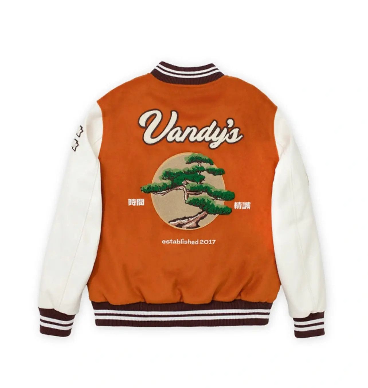 Vandy The Pink Vandy the Pink “East to West” Bonsai Varsity Jacket sz L