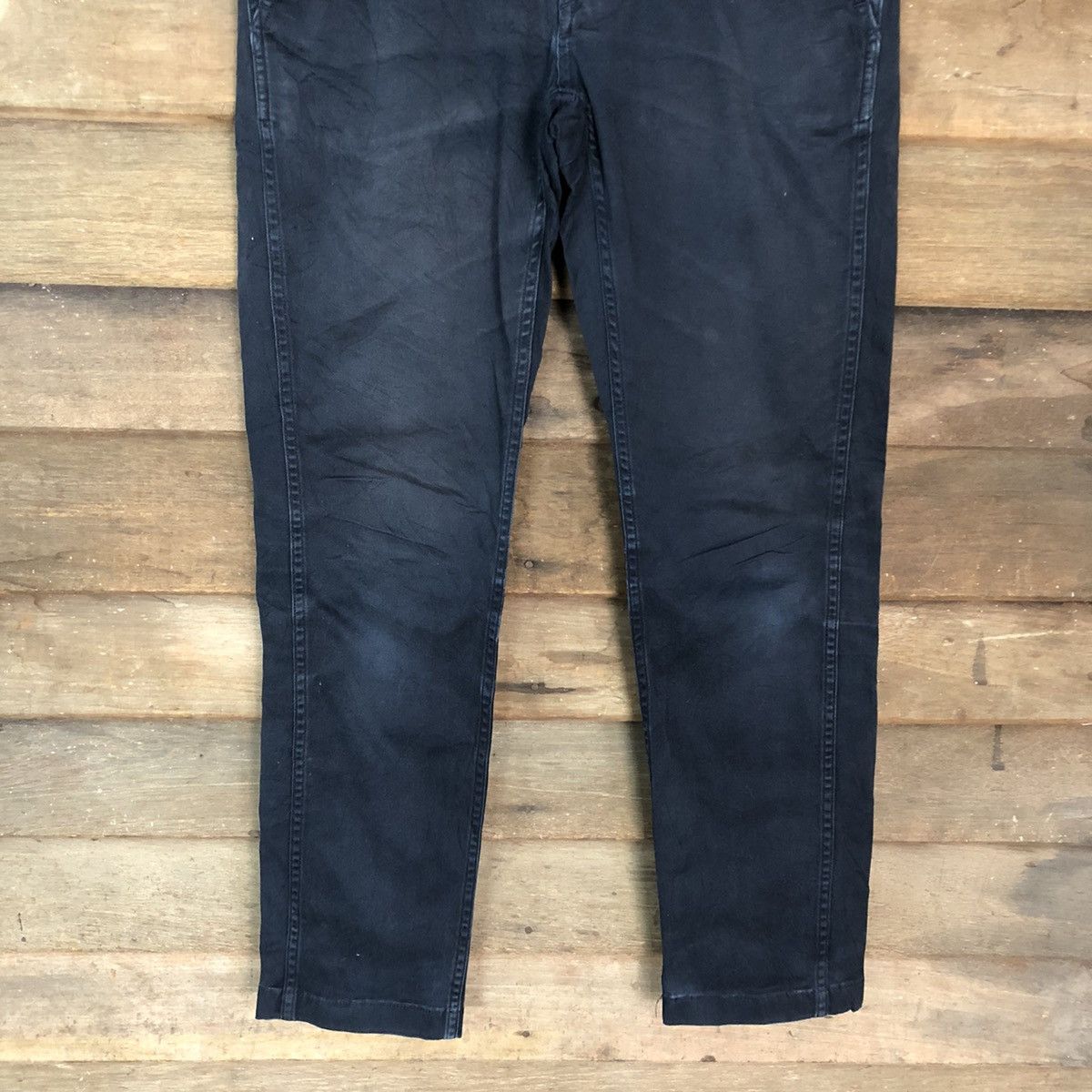Japanese Brand DLL United Arrows Dark Blue Straight Pants #c1256 Size US 28 / EU 44 - 3 Thumbnail