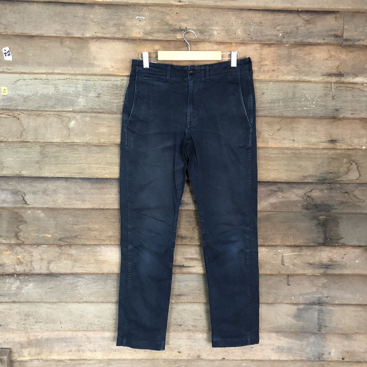 Japanese Brand DLL United Arrows Dark Blue Straight Pants #c1256 Size US 28 / EU 44 - 1 Thumbnail
