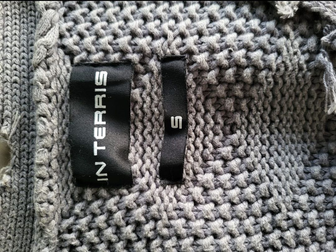Japanese Brand In Terris distressed knit cardigan Size US M / EU 48-50 / 2 - 3 Thumbnail