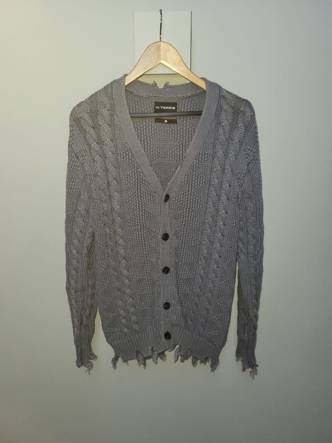In Terris distressed knit cardigan