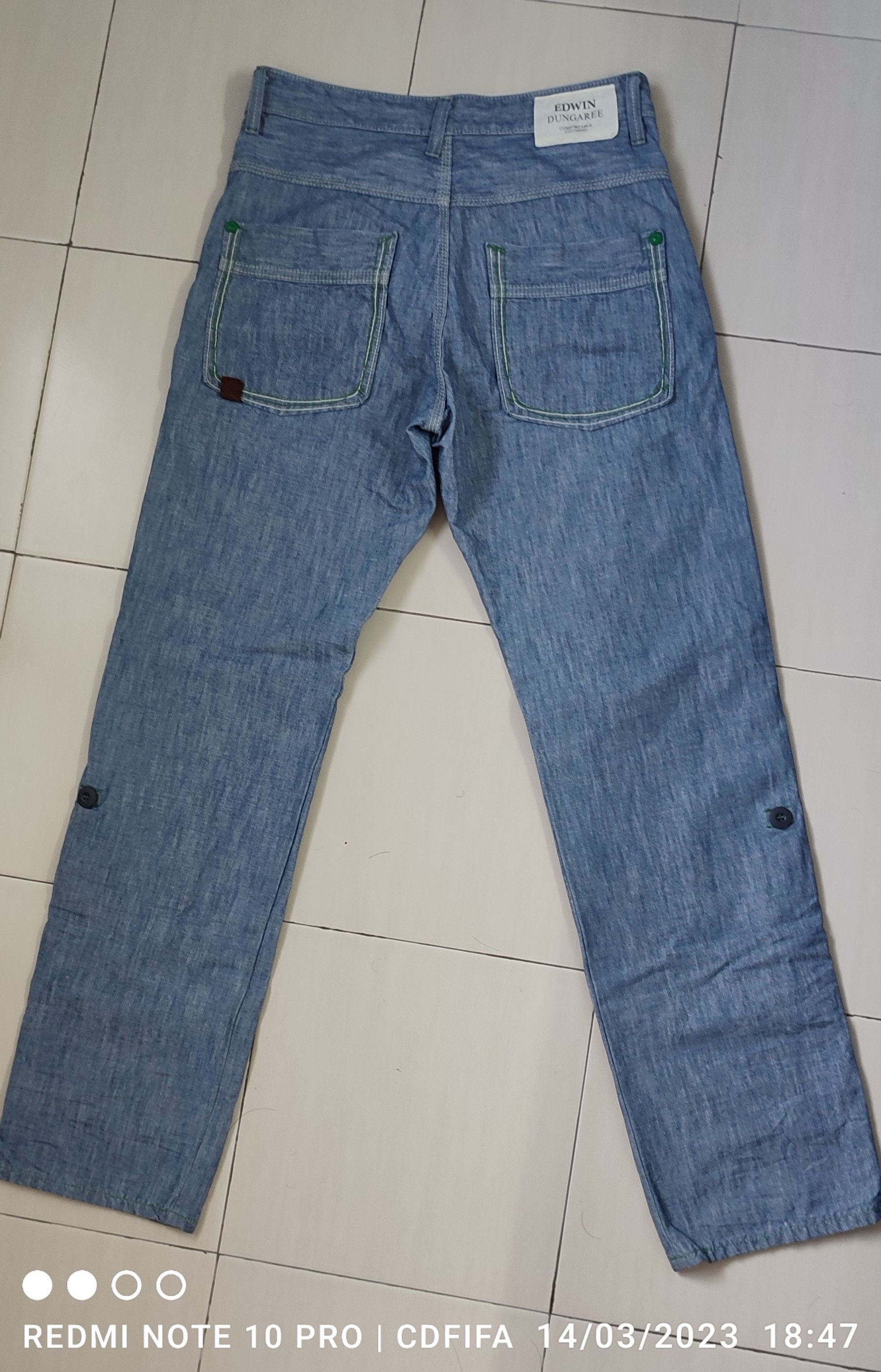 Edwin Edwin Dungaree military trousers denim Size US 34 / EU 50 - 8 Thumbnail