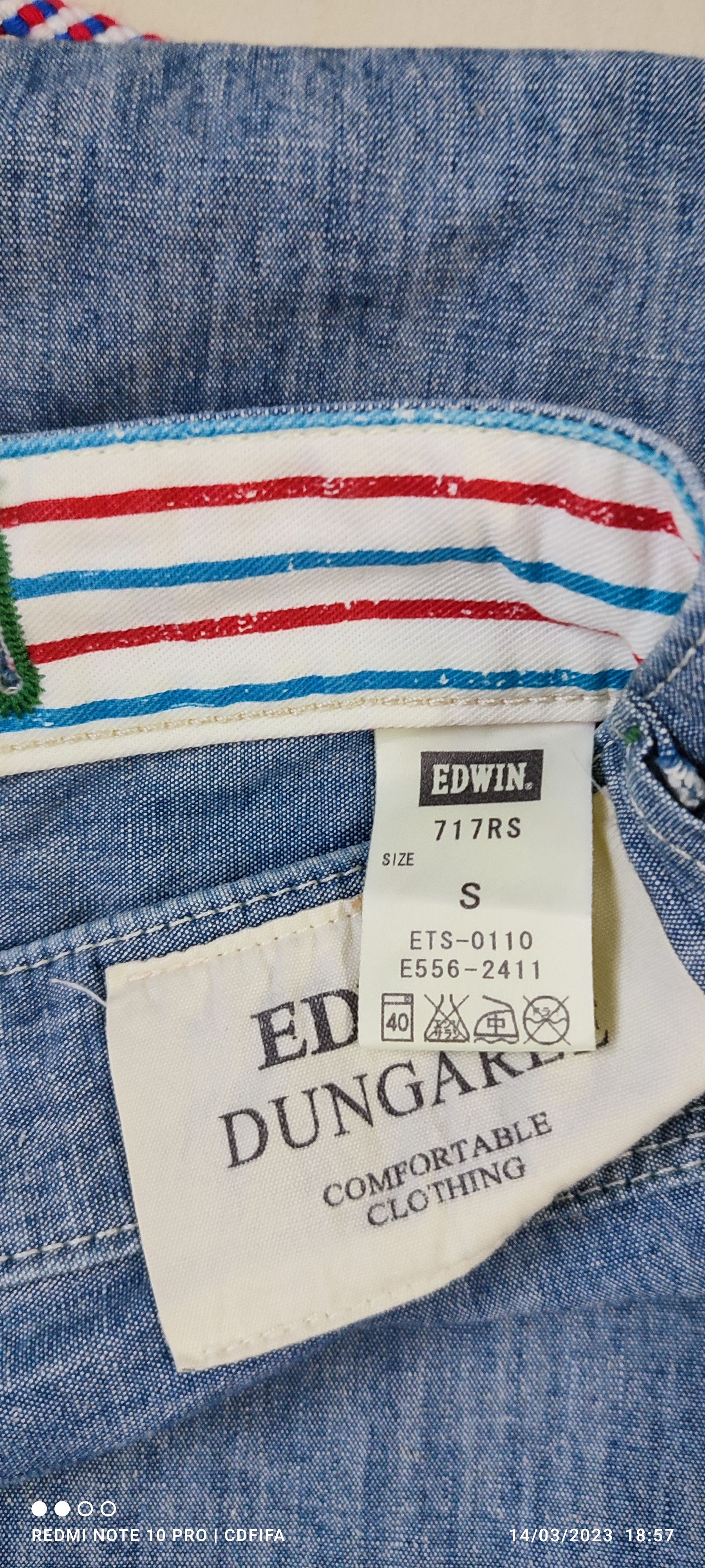Edwin Edwin Dungaree military trousers denim Size US 34 / EU 50 - 11 Thumbnail