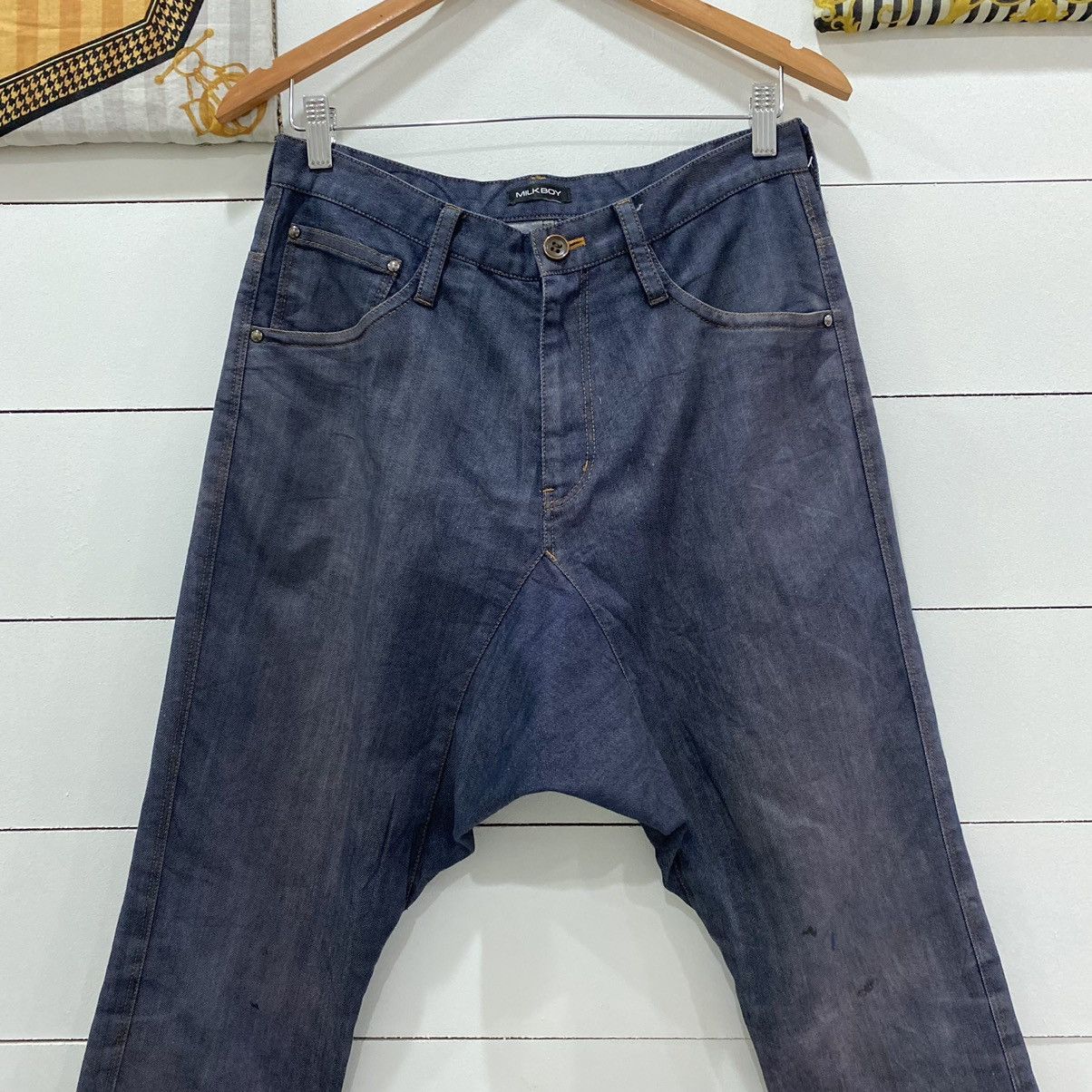If Six Was Nine × Japanese Brand × Le Grande Bleu (L.G.B.) Milk Boy Japanese Long Rise Pants Kapital Style Size US 30 / EU 46 - 2 Thumbnail
