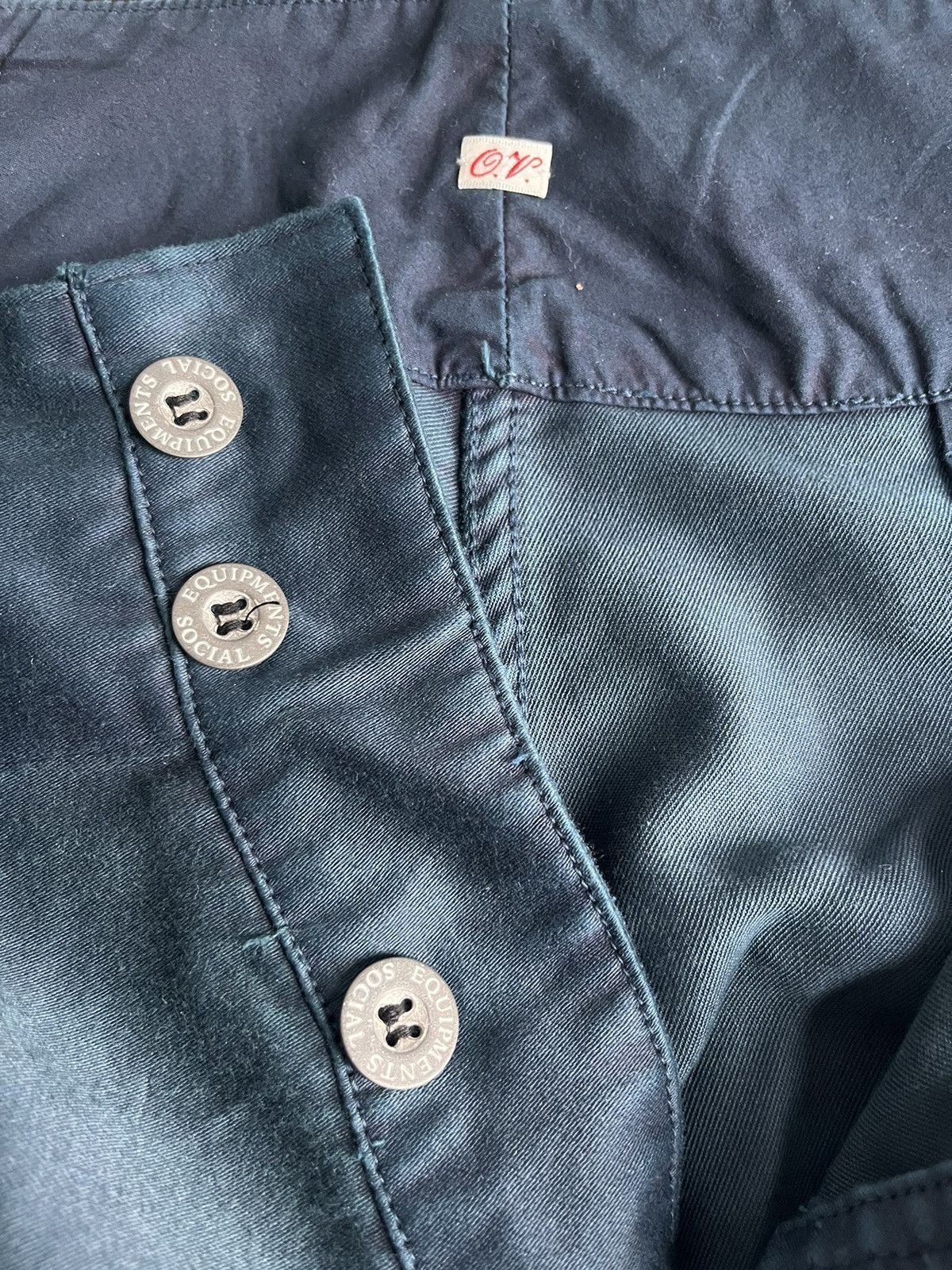 Outil Vetements / Indigo dyed moleskin work pant