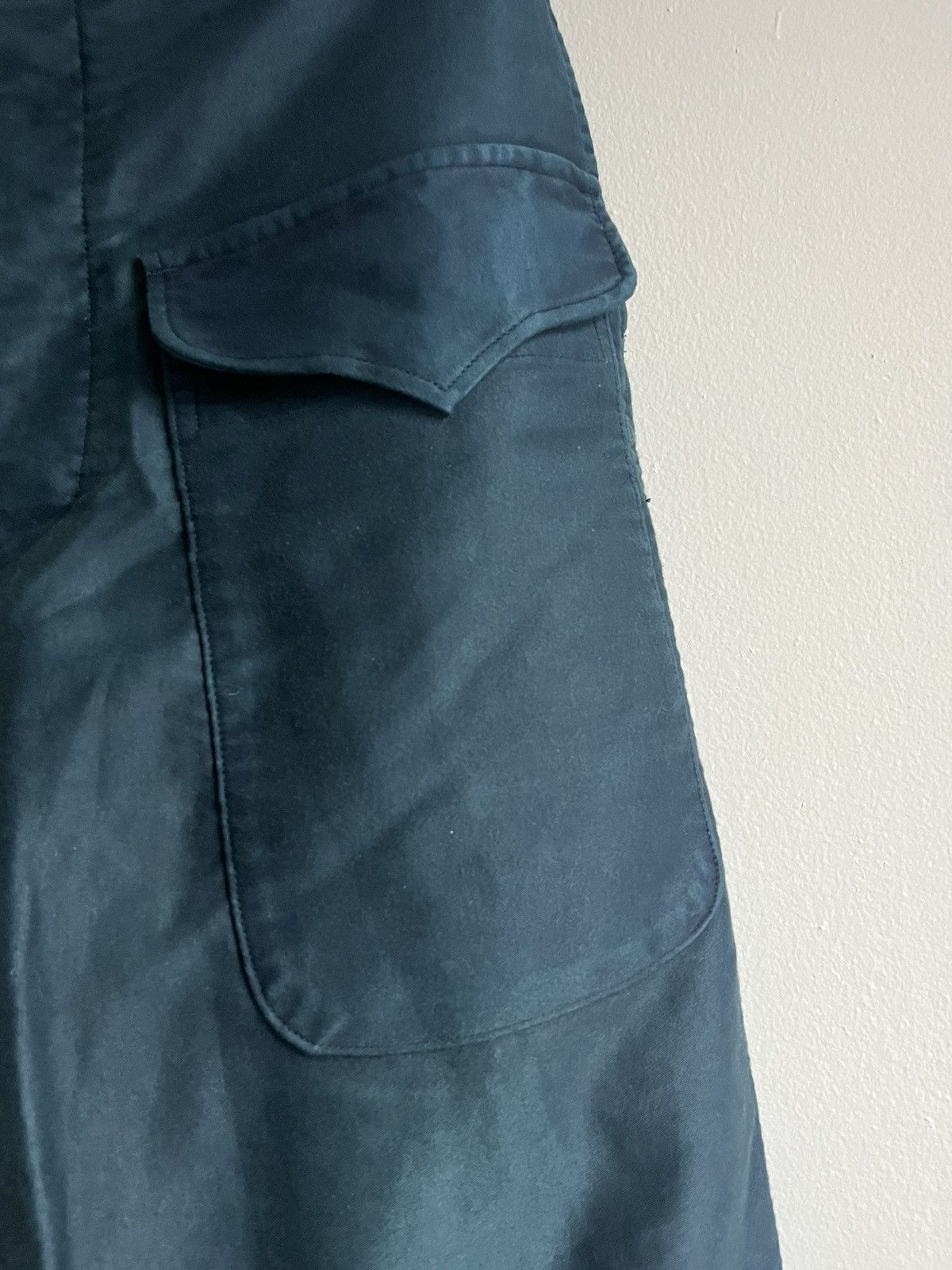 Outil Vetements / Indigo dyed moleskin work pant