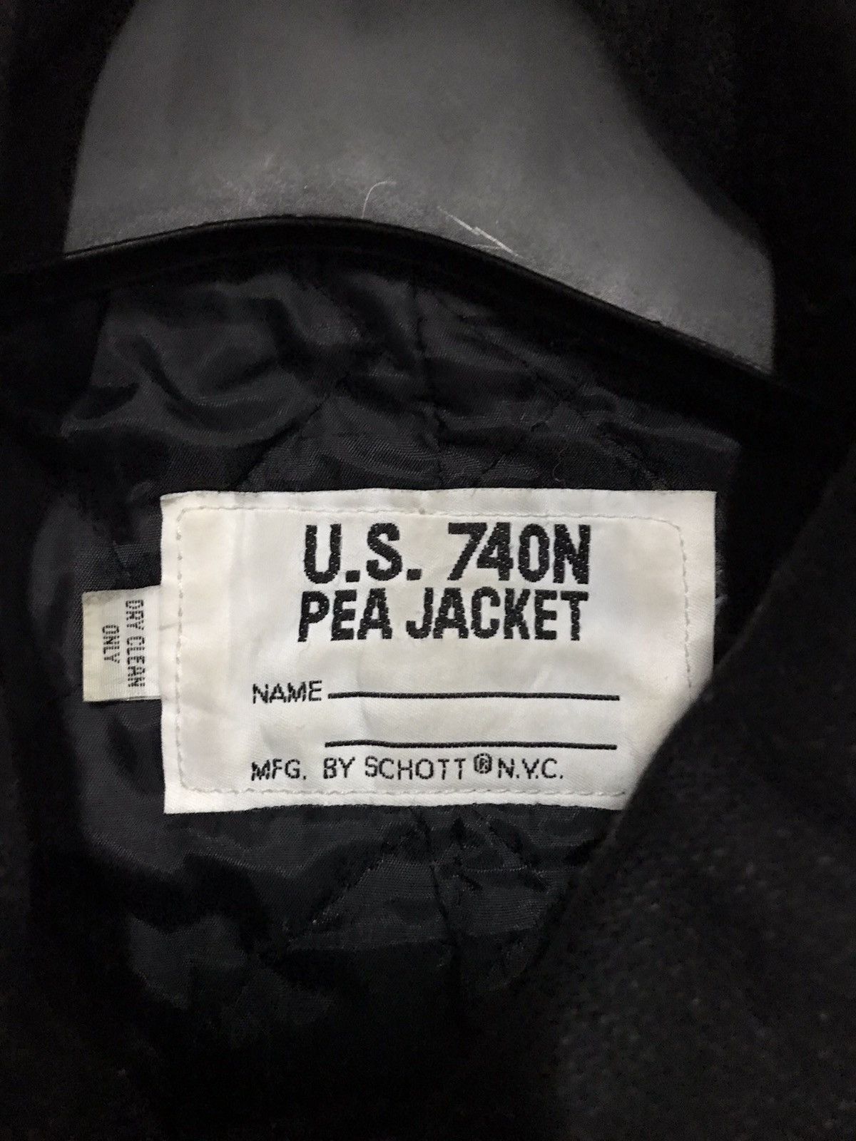Schott 🔥 U.S 740N Pea Coat by Schott NYC Wool Jacket Size US M / EU 48-50 / 2 - 7 Thumbnail