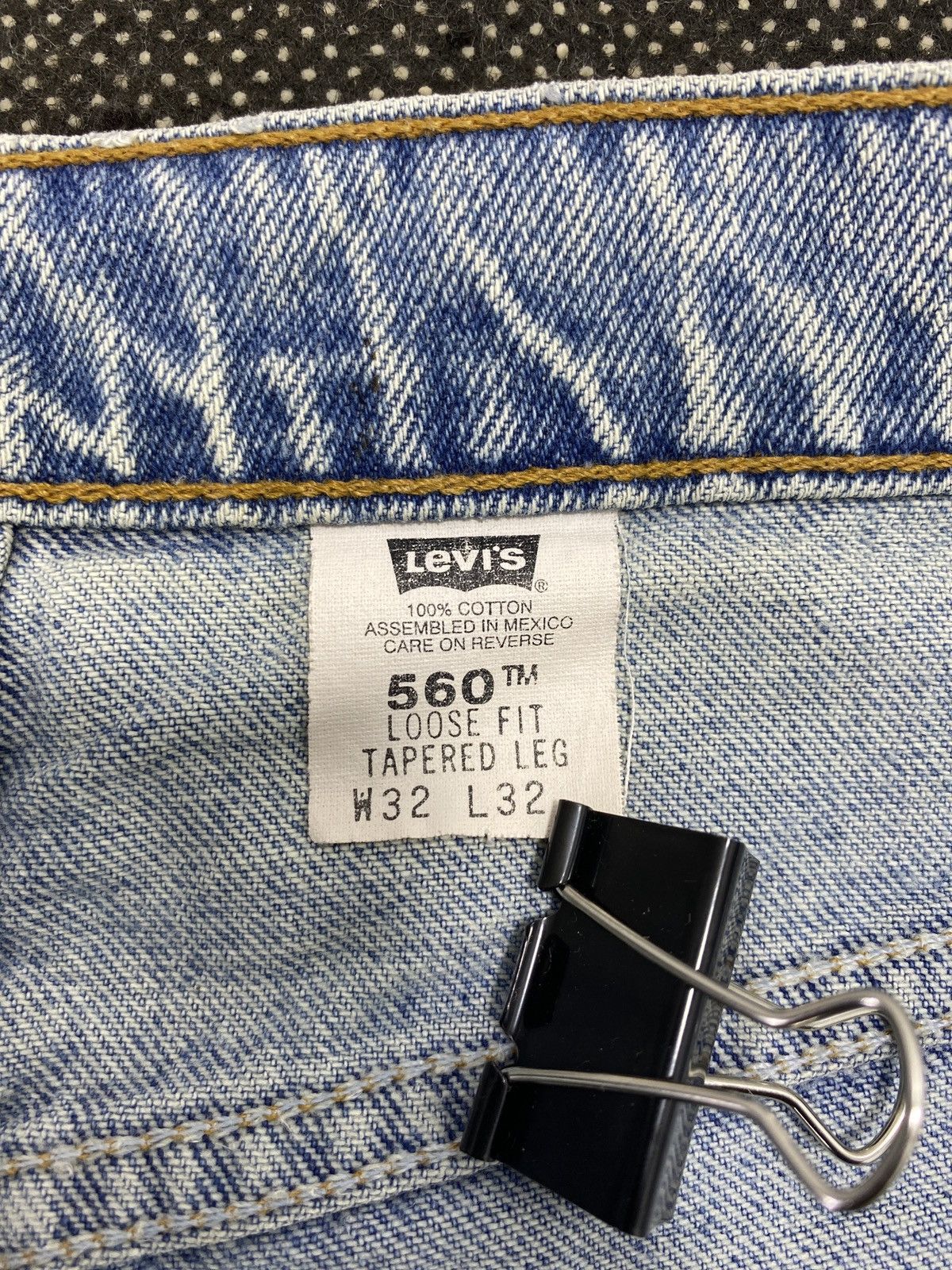 Jean 90s VINTAGE LEVIS 560 TAPERED BLUE WASH JEANS 32x32 -J509 Size US 32 / EU 48 - 7 Thumbnail
