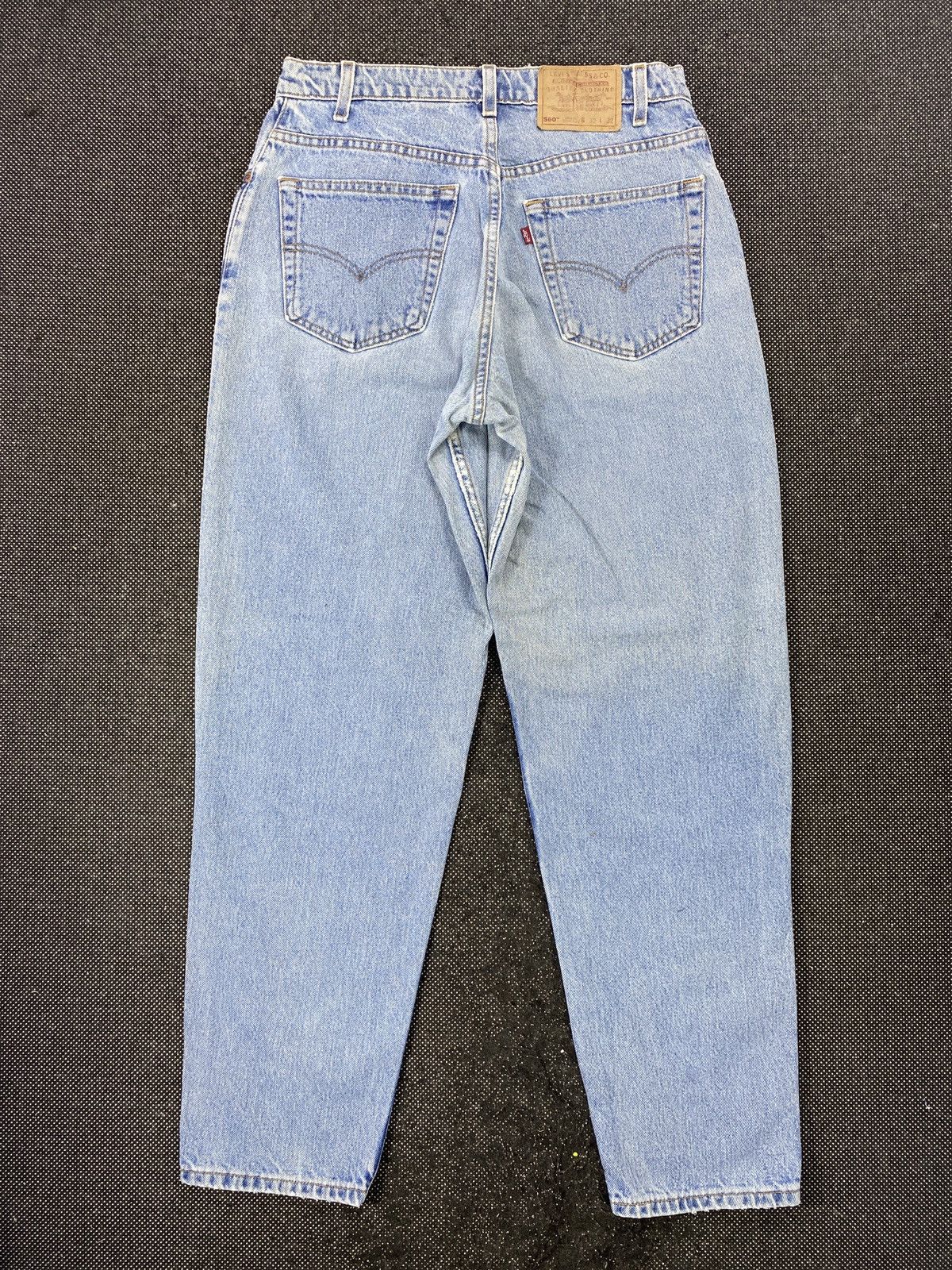Jean 90s VINTAGE LEVIS 560 TAPERED BLUE WASH JEANS 32x32 -J509 Size US 32 / EU 48 - 3 Thumbnail
