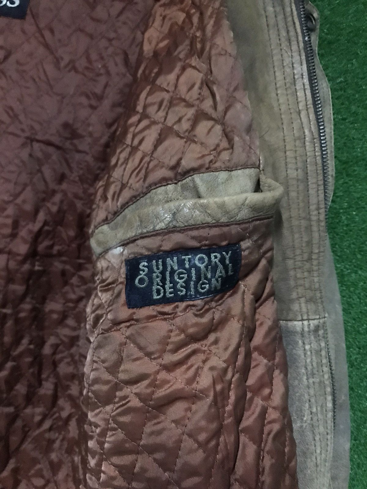 Japanese Brand 🔥 Rare !! Suntory Coffee Boss Leather Jacket Size US L / EU 52-54 / 3 - 9 Thumbnail