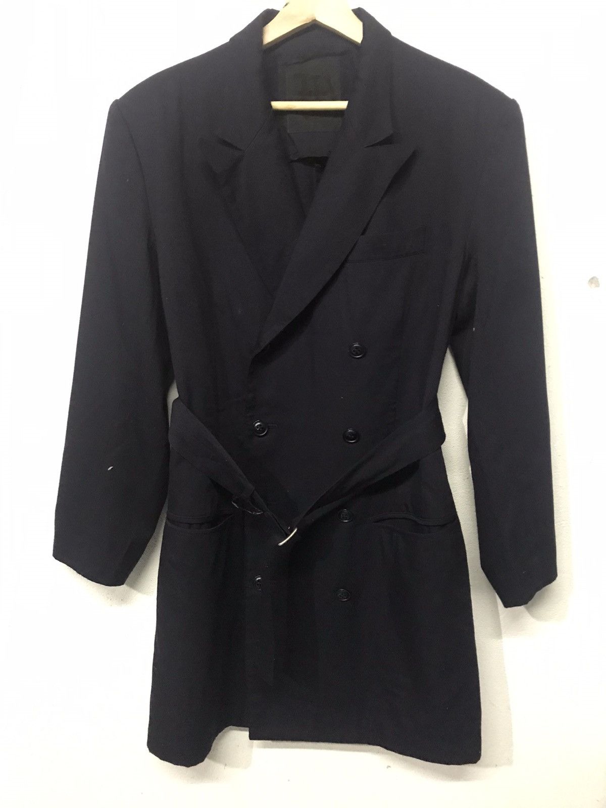 Vintage Rare !!Workshop 80s By Yohji Yamamoto Trench Coat/Overcoats Size US M / EU 48-50 / 2 - 4 Thumbnail