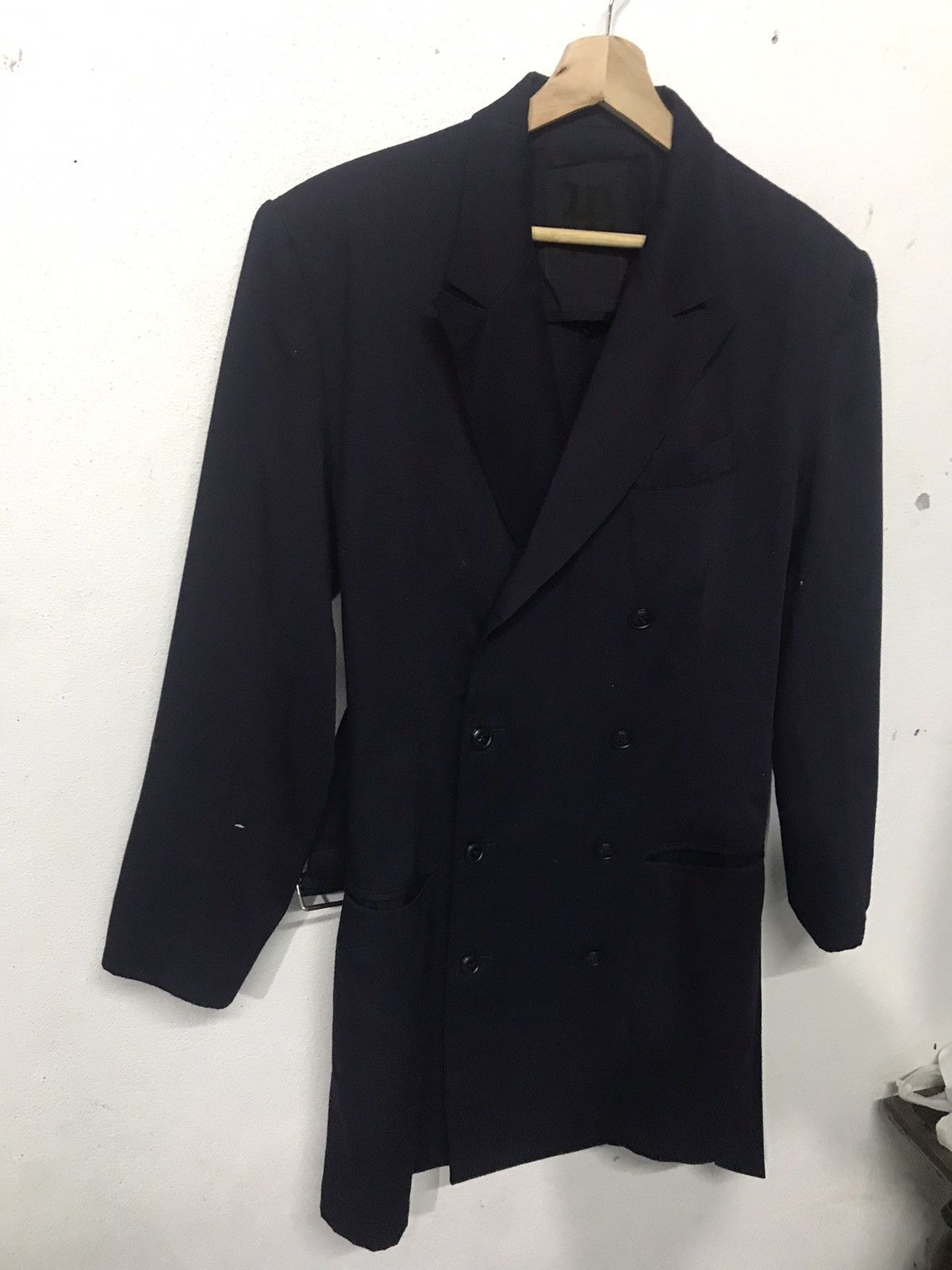 Vintage Rare !!Workshop 80s By Yohji Yamamoto Trench Coat/Overcoats Size US M / EU 48-50 / 2 - 3 Thumbnail
