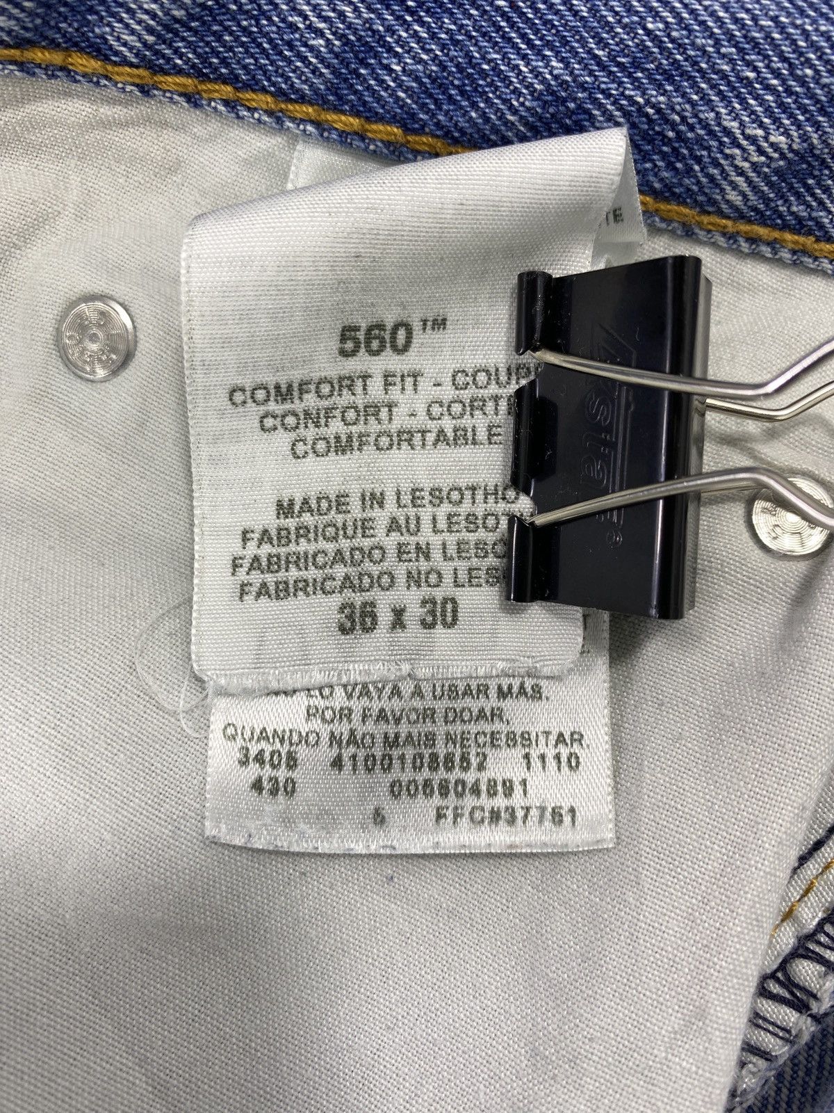 Levi's VINTAGE LEVI'S 560 BLUE WASH JEANS -J510 Size US 38 / EU 54 - 7 Thumbnail