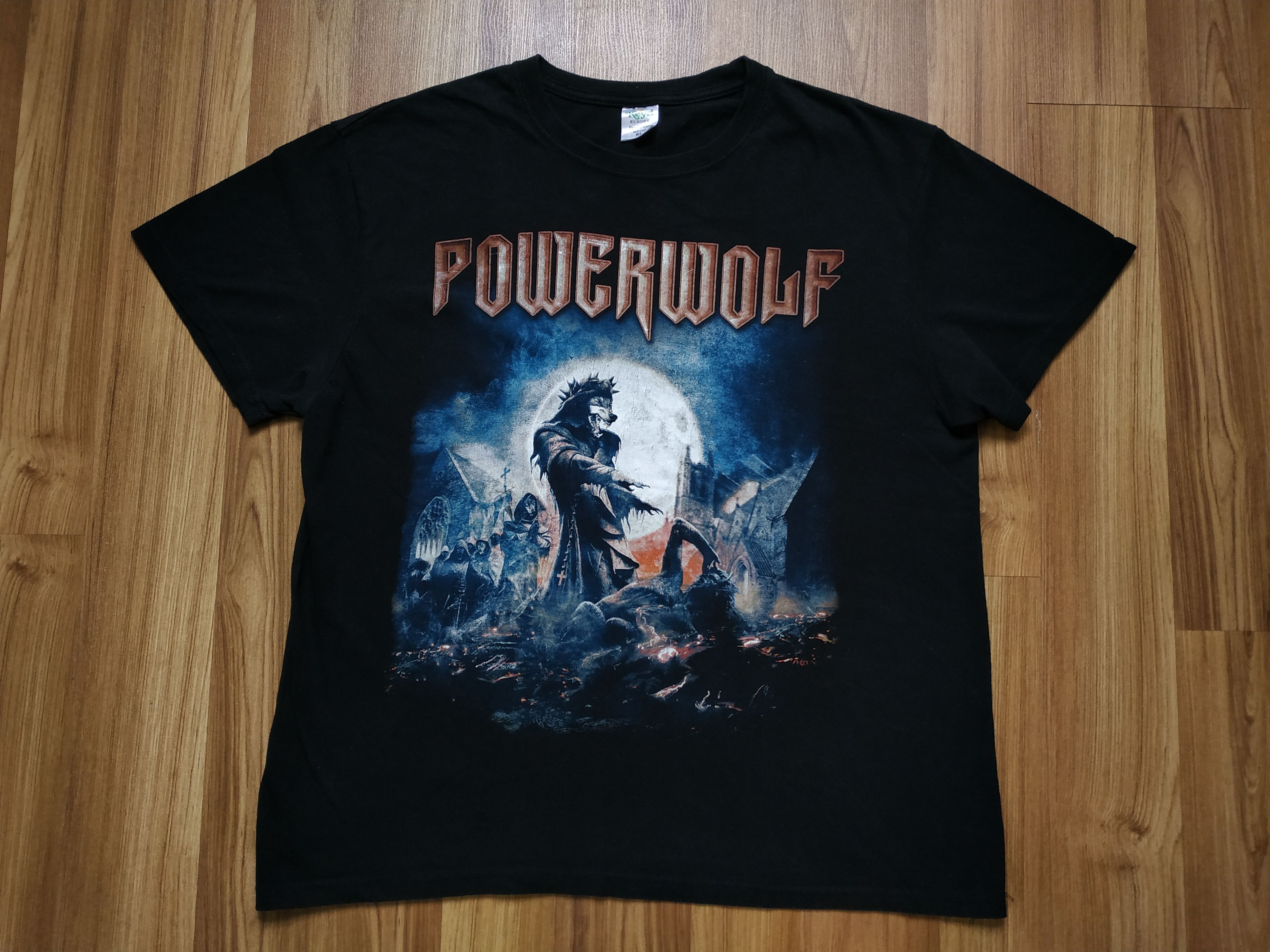 Band Tees Y2K Powerwolf T Shirt Metal Tee Iron Maiden Megadeath Size US XL / EU 56 / 4 - 1 Thumbnail