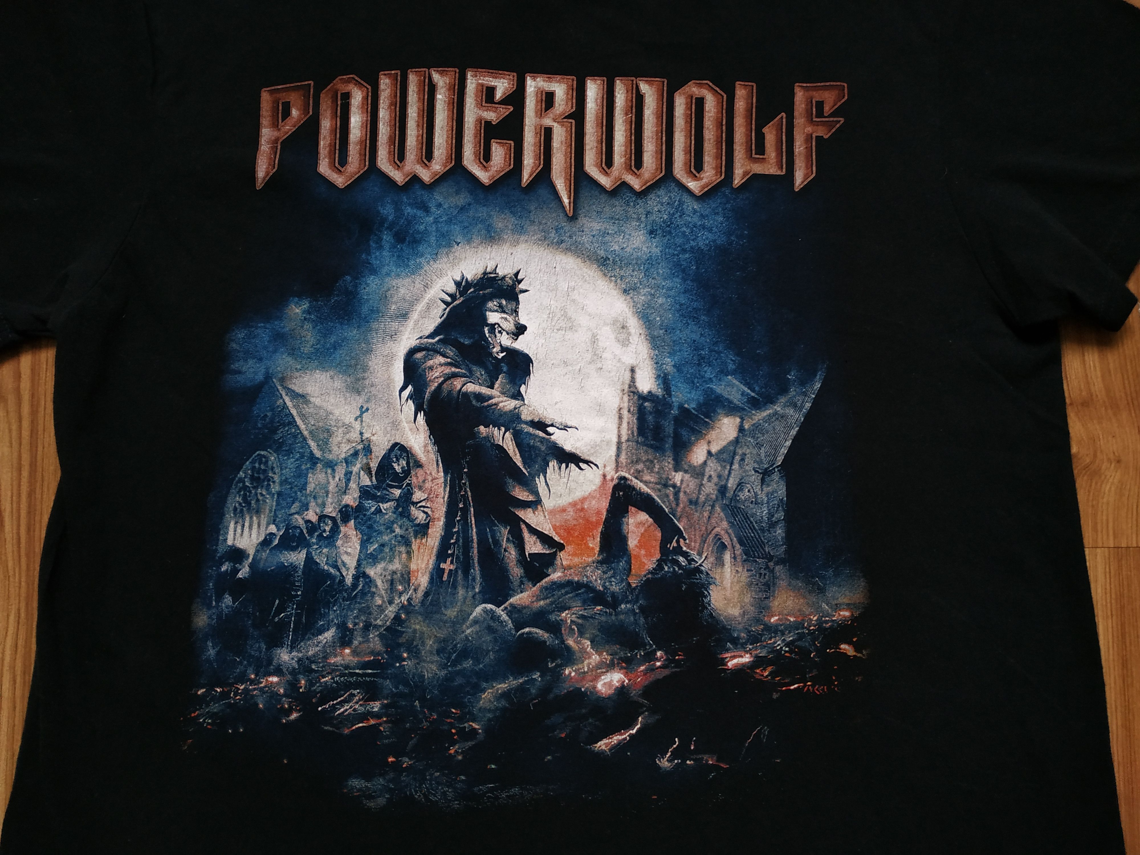 Band Tees Y2K Powerwolf T Shirt Metal Tee Iron Maiden Megadeath Size US XL / EU 56 / 4 - 2 Thumbnail
