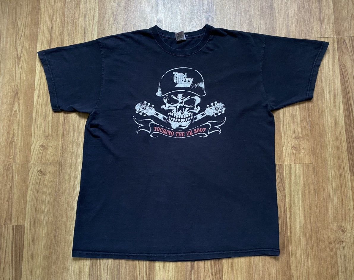 Band Tees Vintage Y2K Thin Lizzy Touring T Shirt Tee Judas Priest Size US XL / EU 56 / 4 - 1 Thumbnail