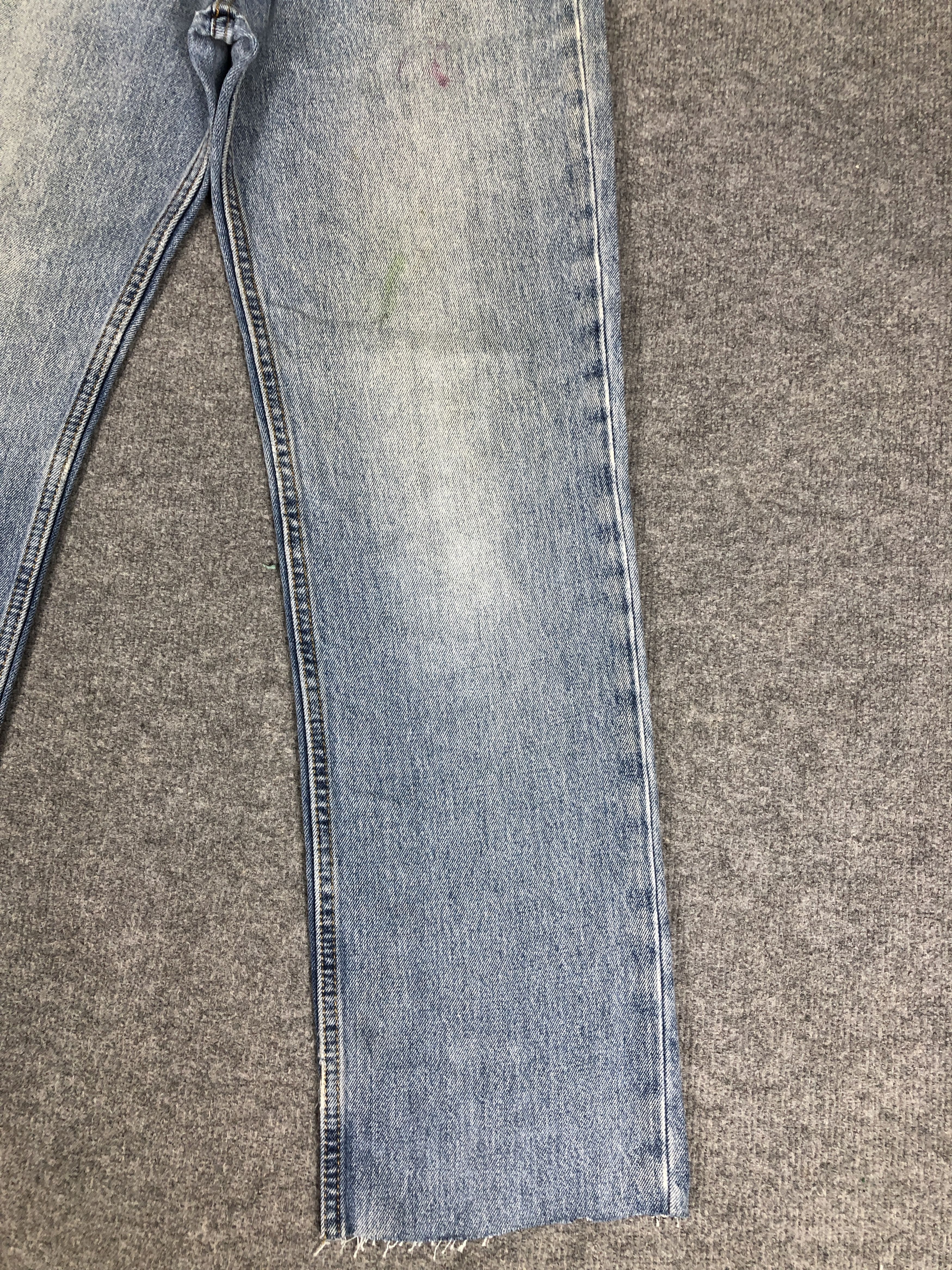 Levi's Vintage Y2k Levi's 516 Distress Faded Blue Denim Jean Size US 30 / EU 46 - 7 Thumbnail