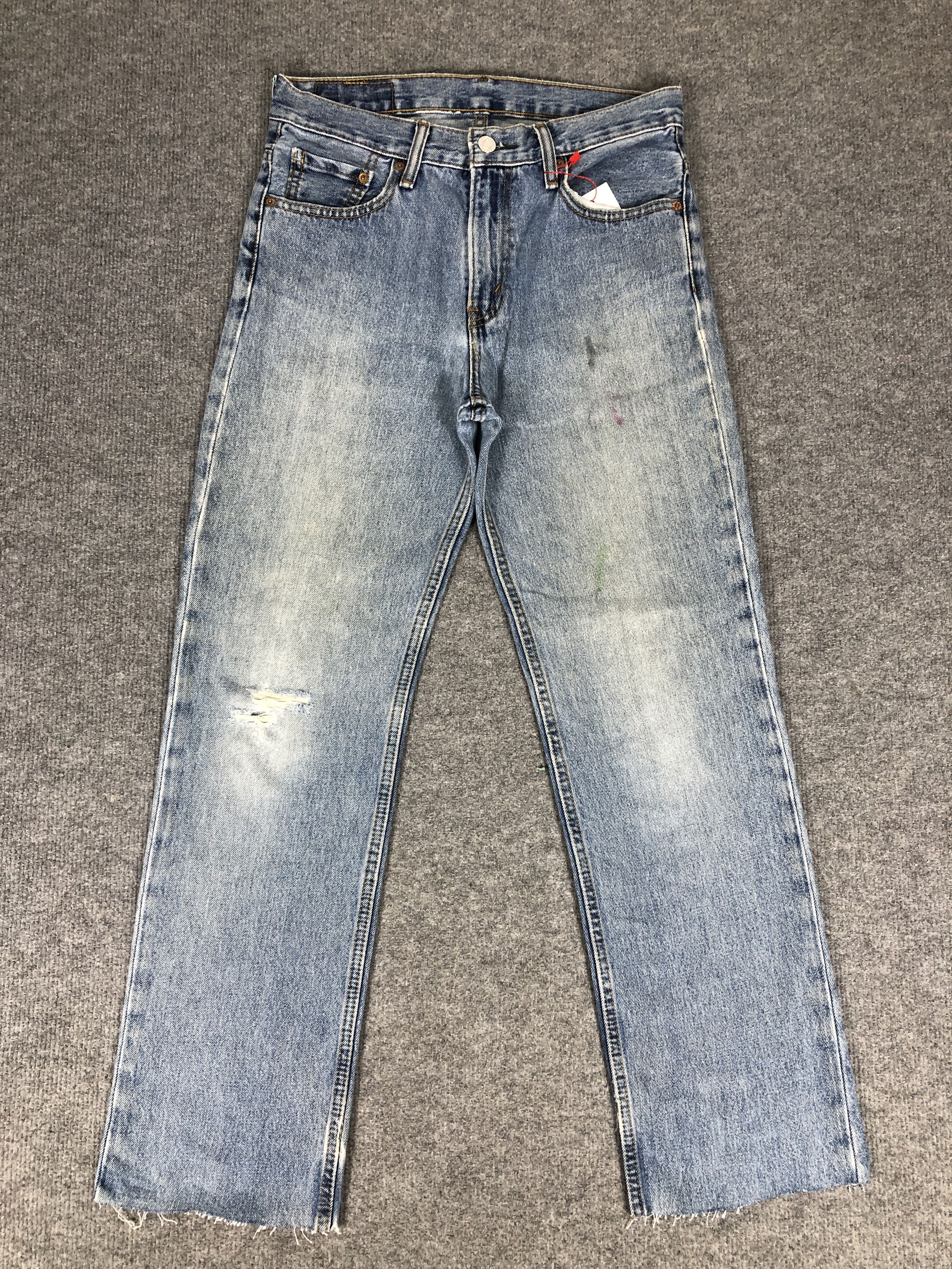 Levi's Vintage Y2k Levi's 516 Distress Faded Blue Denim Jean Size US 30 / EU 46 - 1 Thumbnail