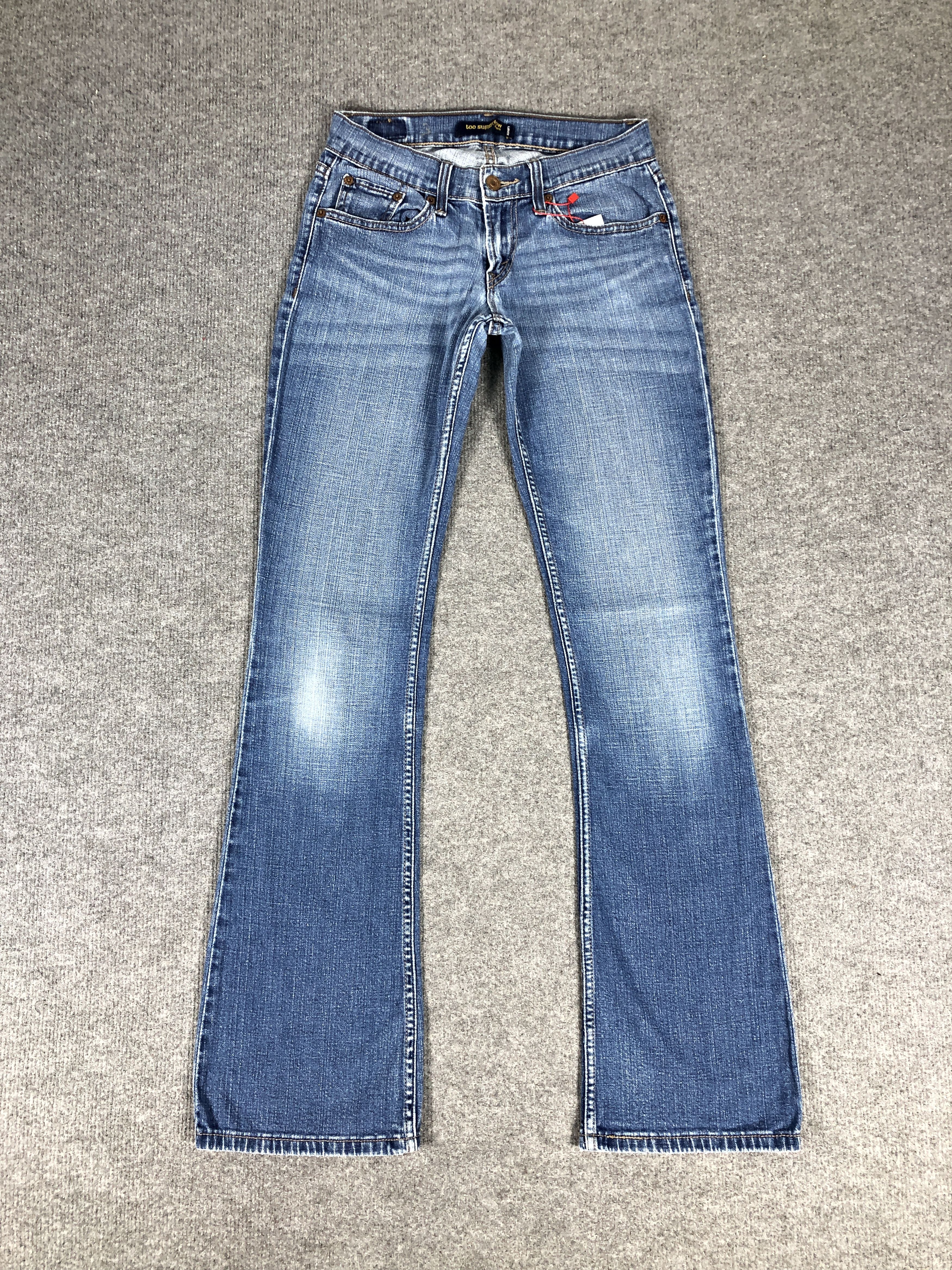 Levi's Vintage Y2K Levi's 524 Superlow Flare Faded Blue Jean Size 27" / US 4 / IT 40 - 1 Thumbnail