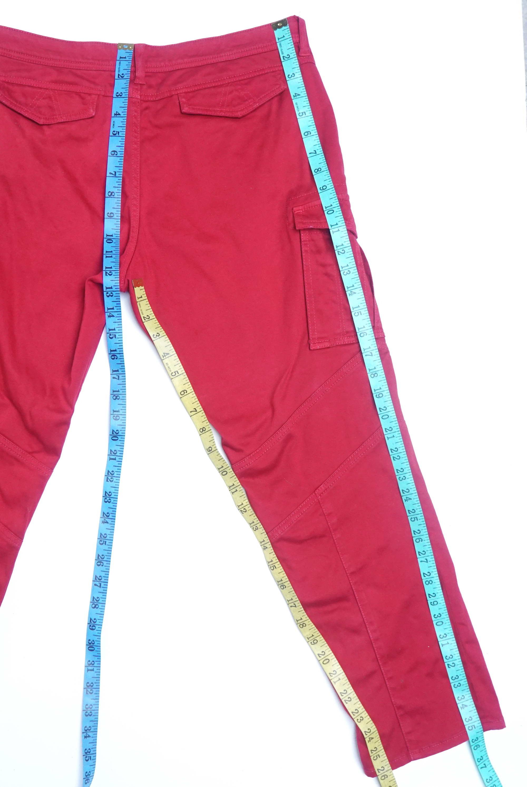 Japanese Brand INDIVI Low Rise Cargo Pants Size 32" / US 10 / IT 46 - 8 Thumbnail