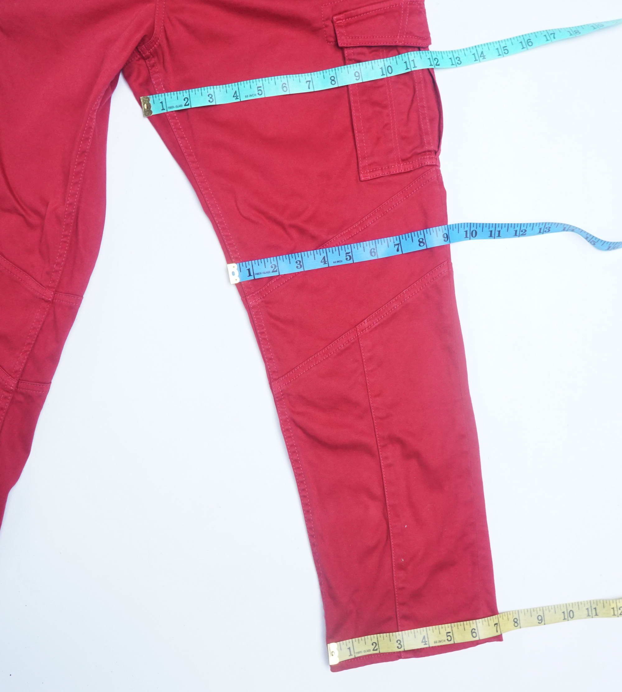 Japanese Brand INDIVI Low Rise Cargo Pants Size 32" / US 10 / IT 46 - 7 Thumbnail