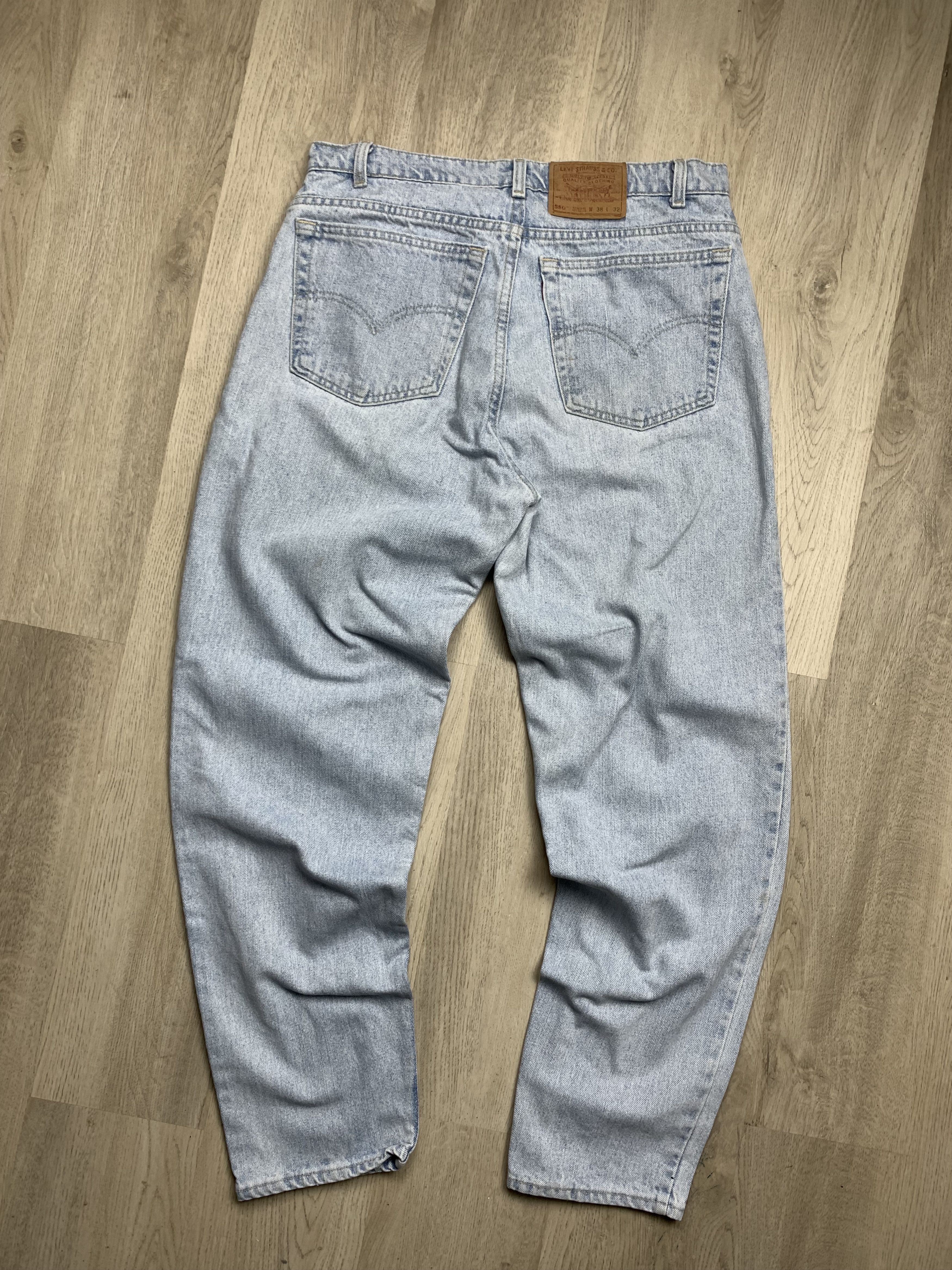 Levi's Levi's 550 Blue Washed Denim Pants Jeans Size US 38 / EU 54 - 1 Thumbnail