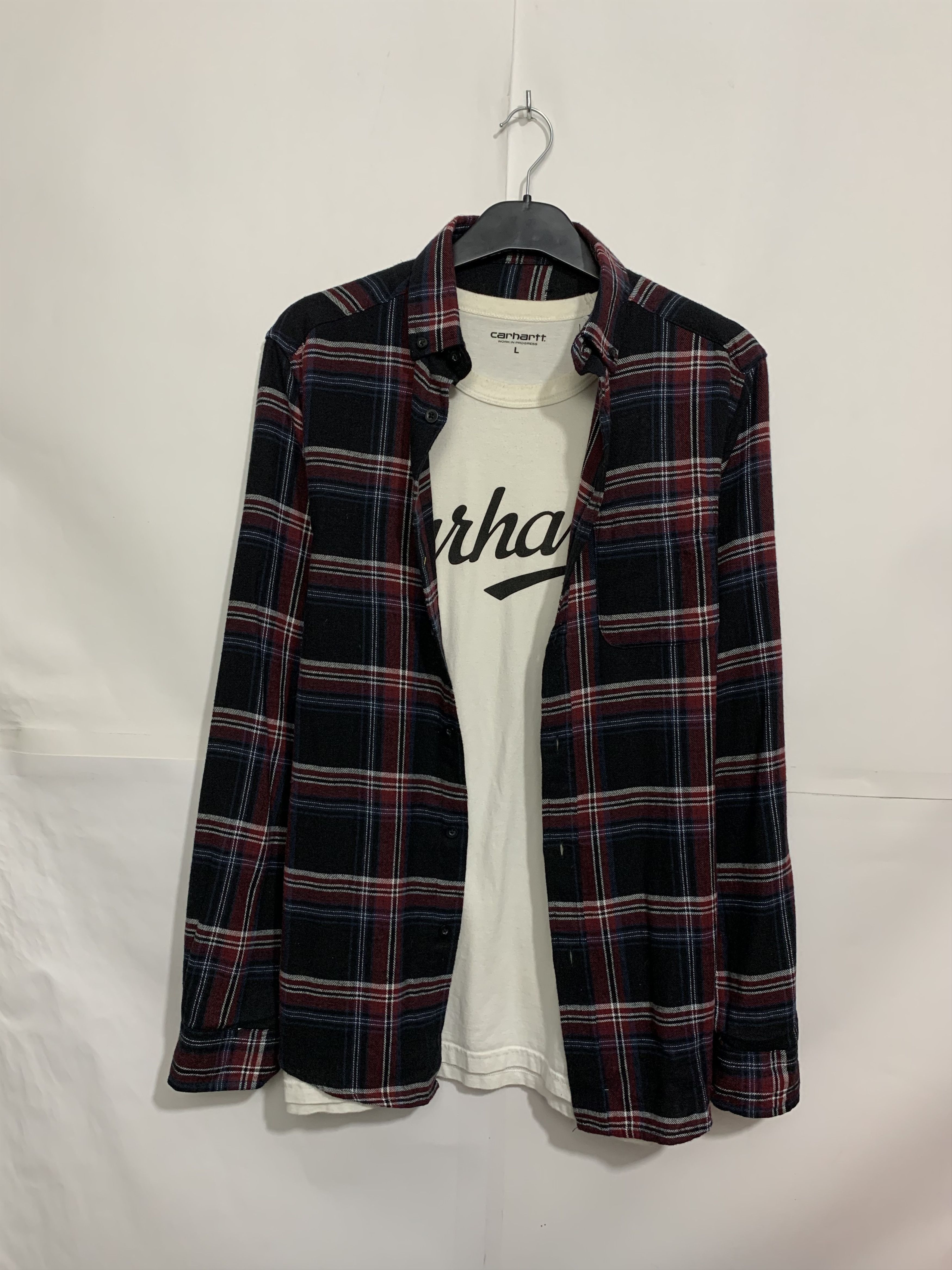 Flannel Vintage Flannel Plaid Shirt Travis style Size US M / EU 48-50 / 2 - 1 Thumbnail