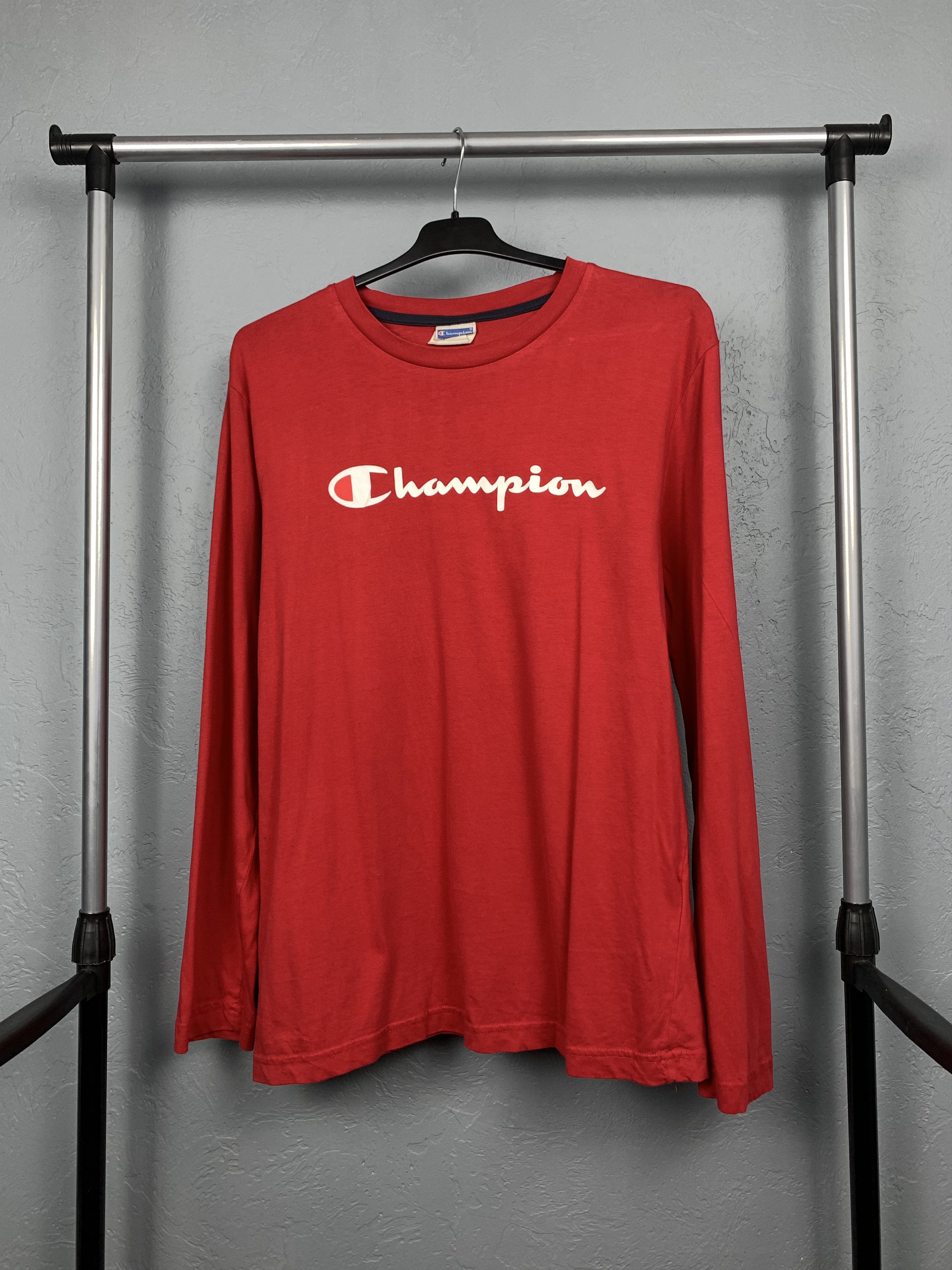 Champion Champion Mens Long Sleeve T-Shirt Size US L / EU 52-54 / 3 - 1 Thumbnail