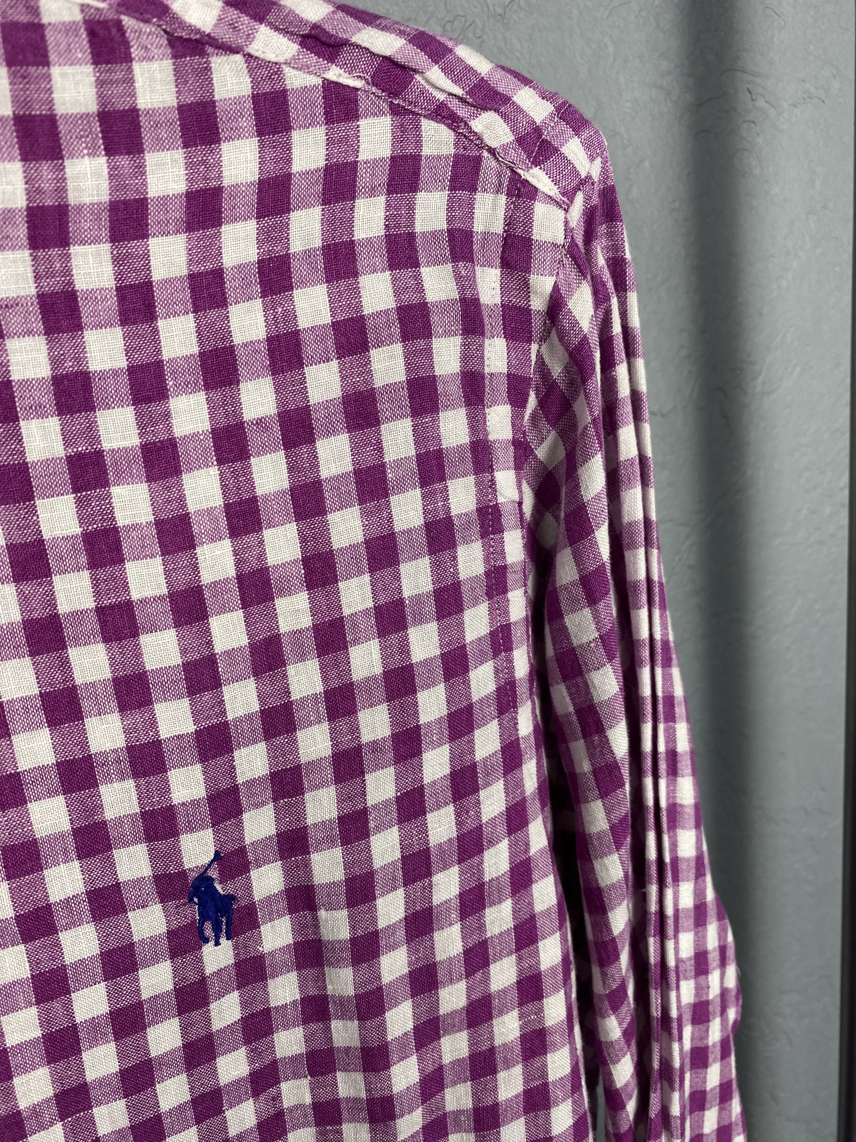 Polo Ralph Lauren Polo Ralph Lauren Mens Long Sleeve Linen Shirt Size US M / EU 48-50 / 2 - 3 Thumbnail