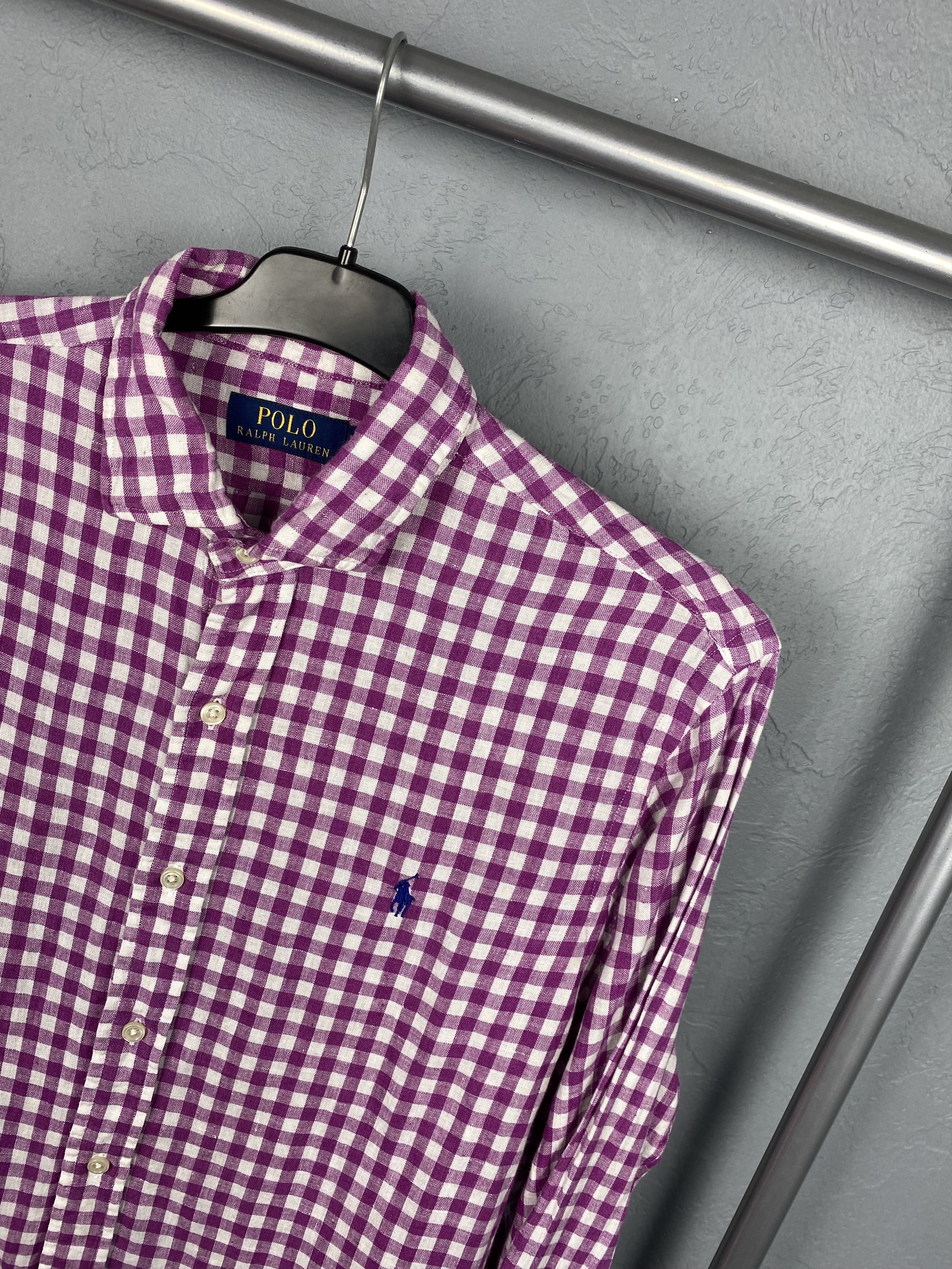 Polo Ralph Lauren Polo Ralph Lauren Mens Long Sleeve Linen Shirt Size US M / EU 48-50 / 2 - 2 Thumbnail