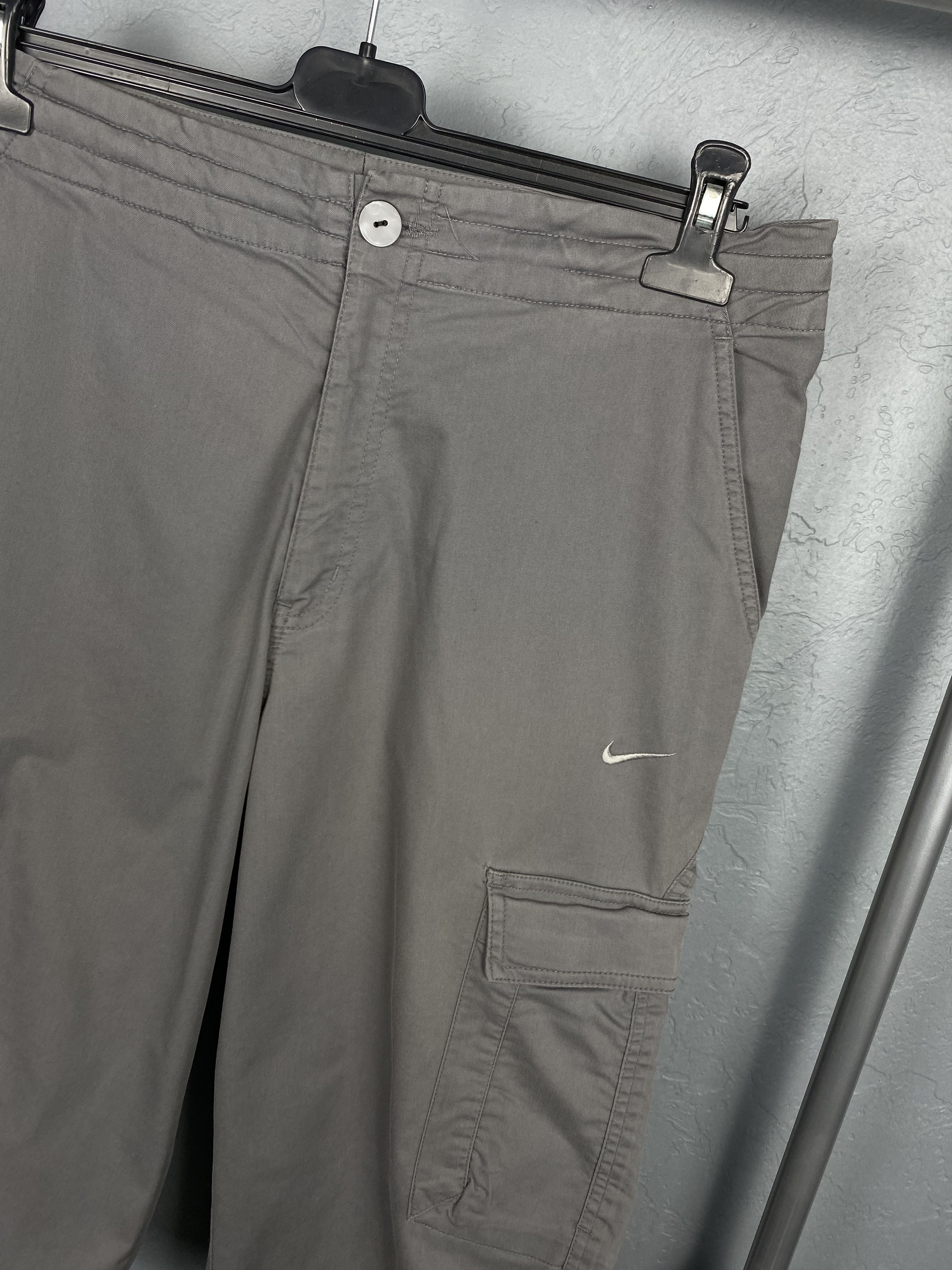 Nike × Vintage Vintage Nike Mens Cargo Capri Shorts Y2K Size US 30 / EU 46 - 2 Thumbnail