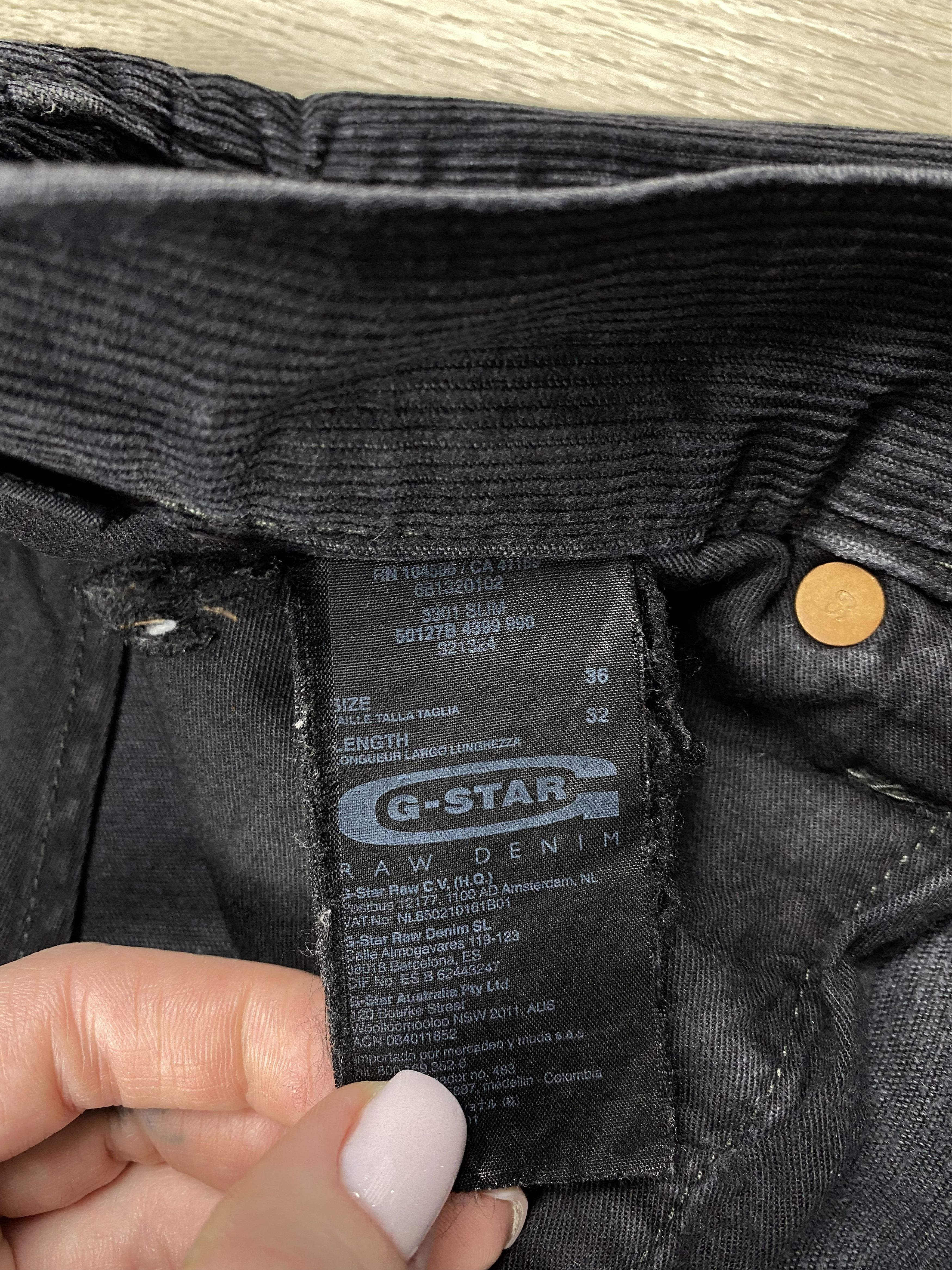 G-Star G Star Raw Vintage Faded Mens Corduroy Pants Jeans Size US 36 / EU 52 - 6 Thumbnail