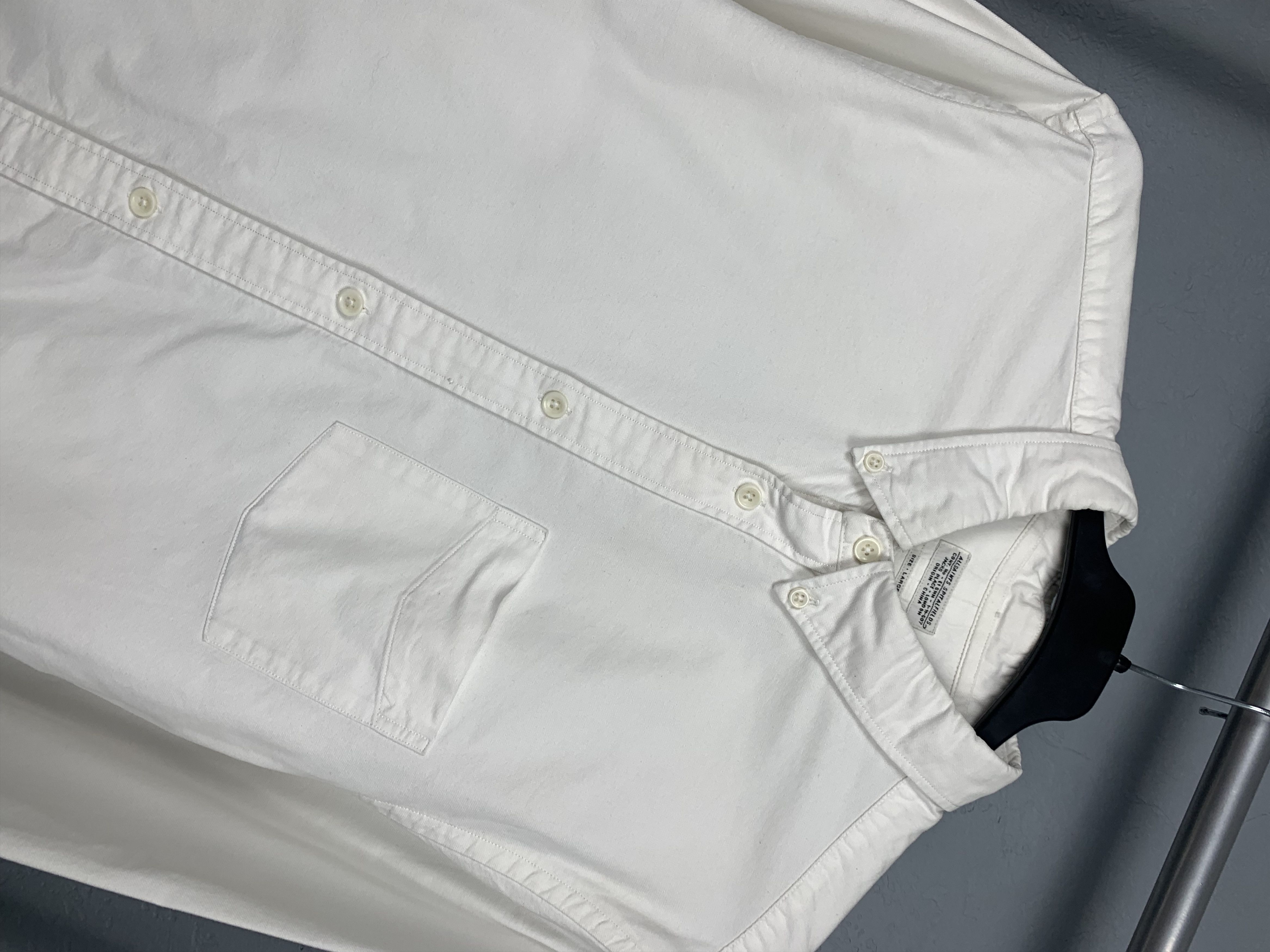Allsaints Allsaints Greenwich Vintage Mens Long Sleeve White Shirt Size US L / EU 52-54 / 3 - 2 Thumbnail