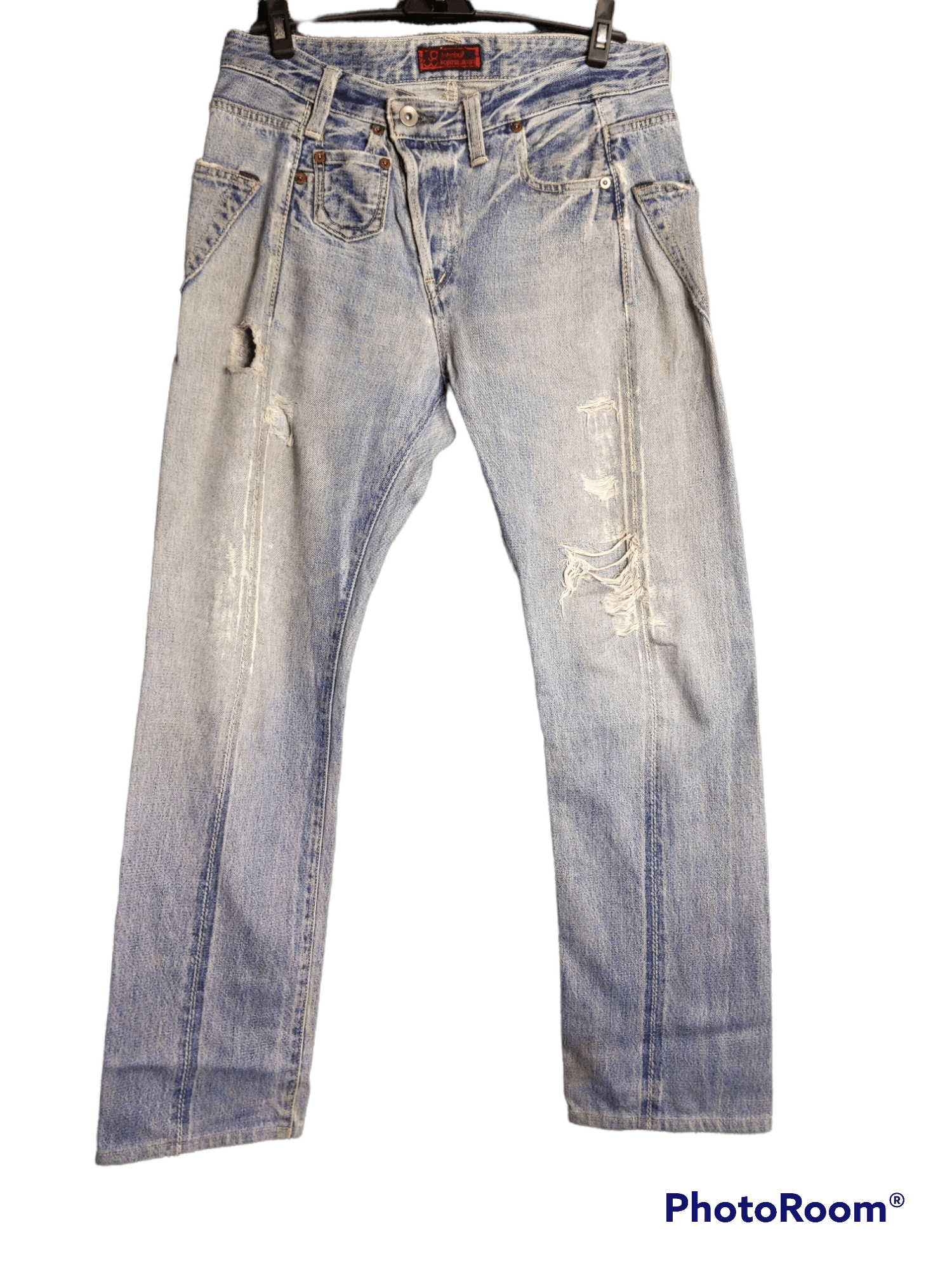 Japanese Brand × Johnbull Vintage distressed selvedge john bull jeans Size US 32 / EU 48 - 1 Thumbnail