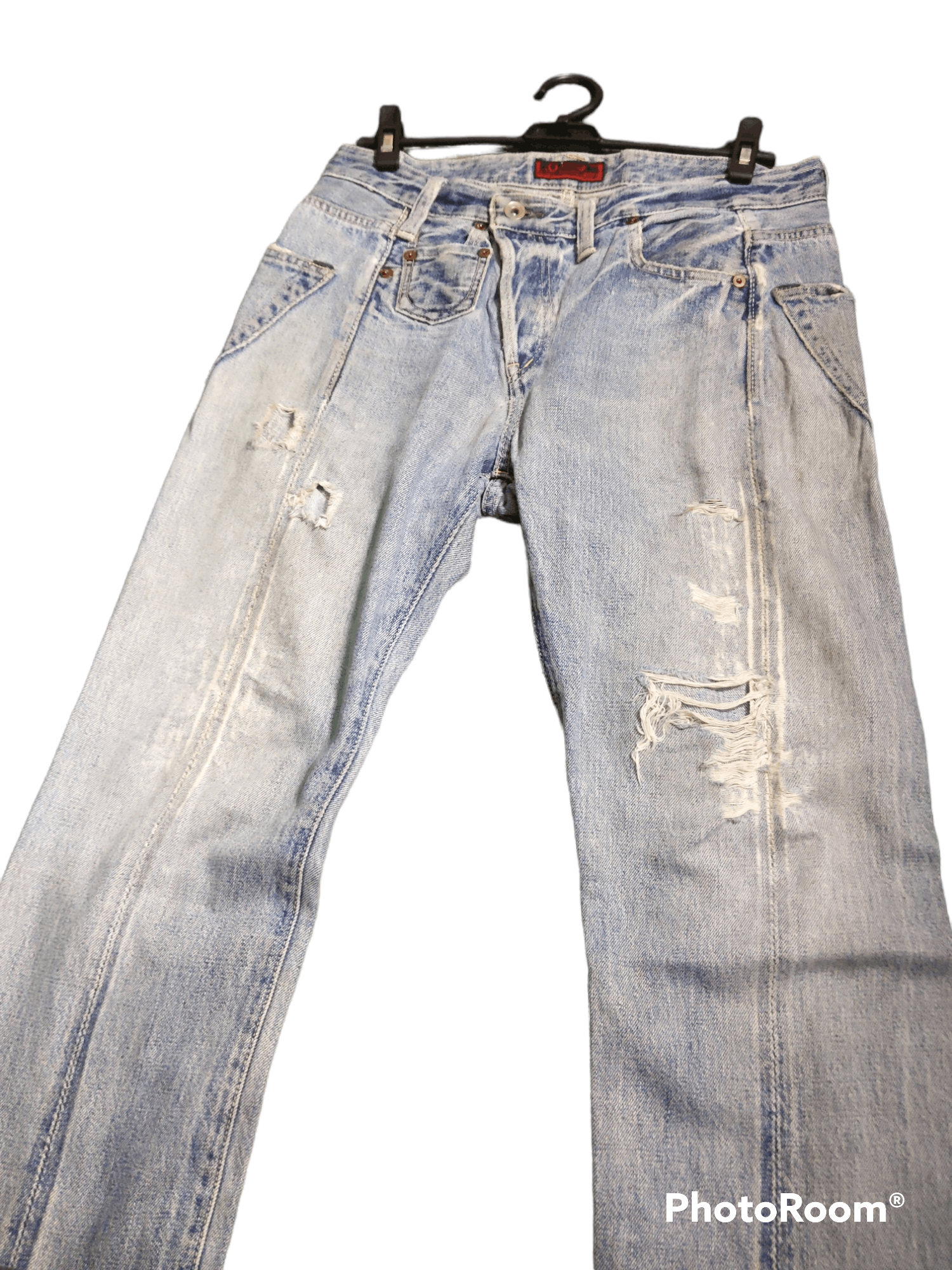 Japanese Brand × Johnbull Vintage distressed selvedge john bull jeans Size US 32 / EU 48 - 4 Thumbnail