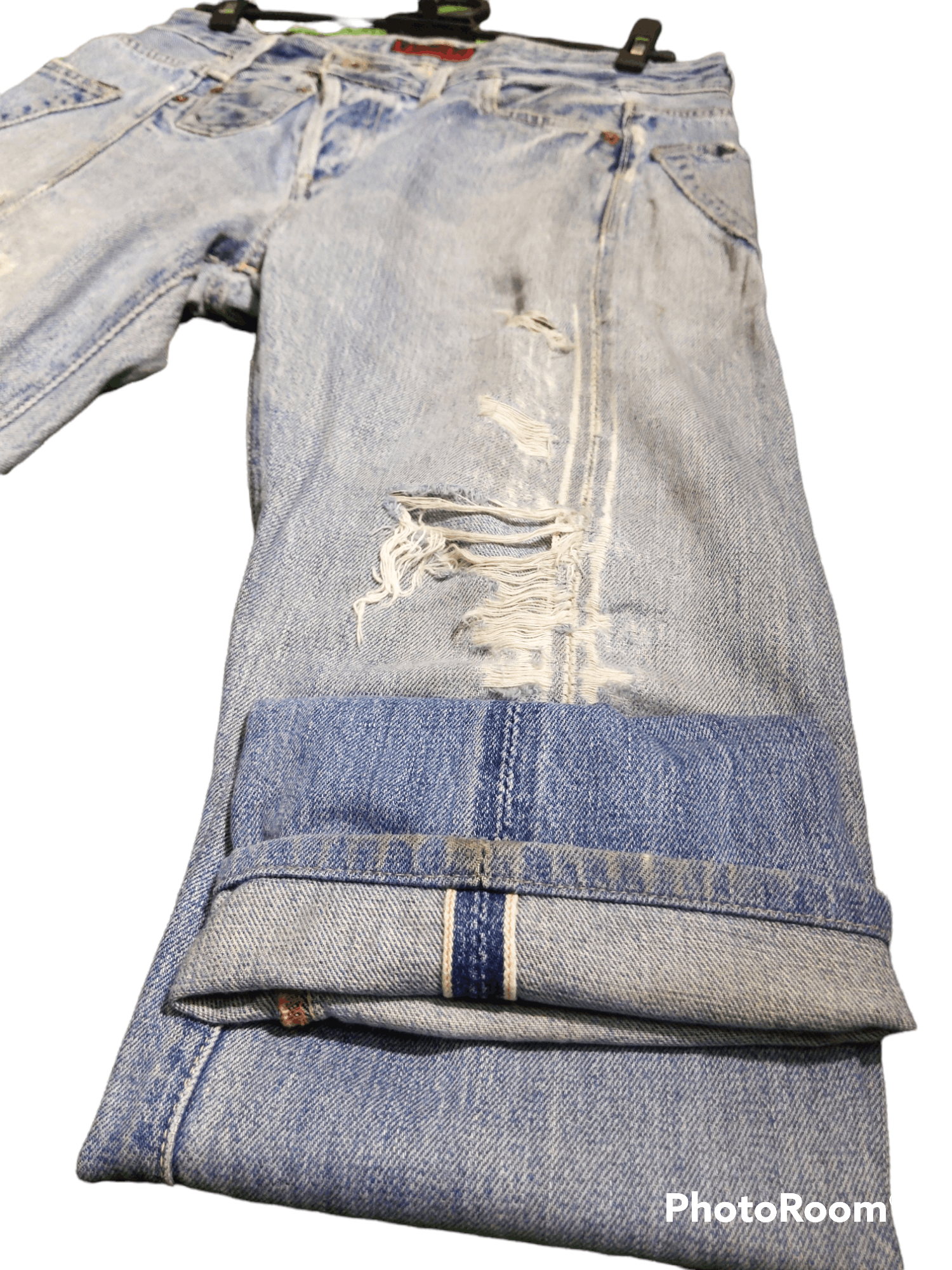 Japanese Brand × Johnbull Vintage distressed selvedge john bull jeans Size US 32 / EU 48 - 3 Thumbnail