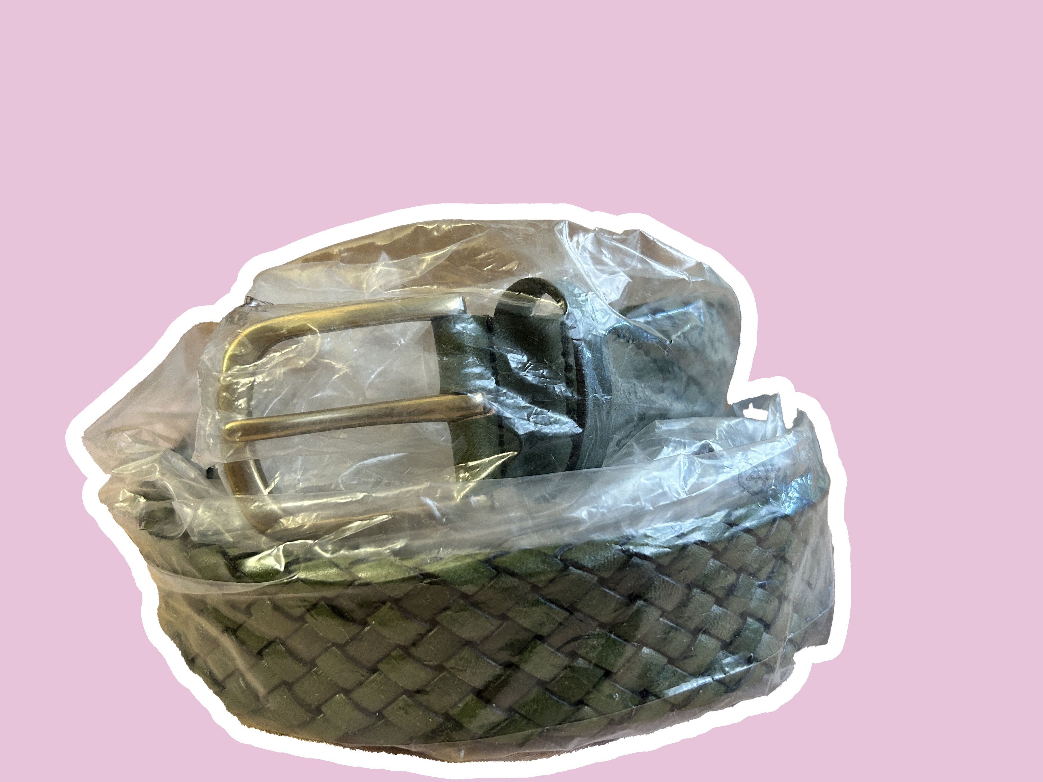 Aime Leon Dore (L/XL) Aime Leon Dore Braided Leather Belt Green Woven ALD Size ONE SIZE - 4 Thumbnail
