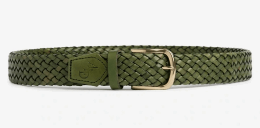 Aime Leon Dore (L/XL) Aime Leon Dore Braided Leather Belt Green Woven ALD Size ONE SIZE - 3 Thumbnail