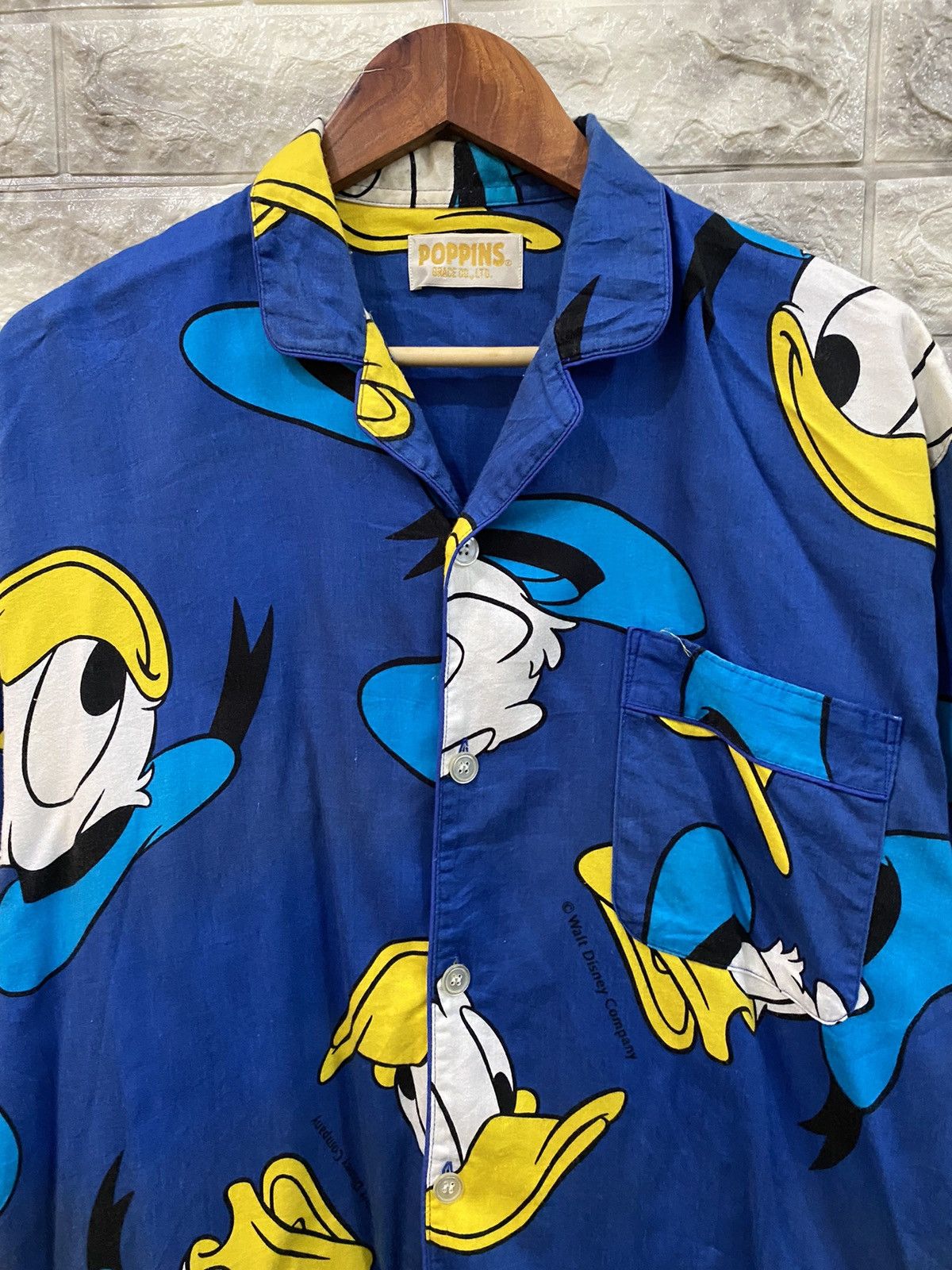 Cartoon Network × Disney × Vintage Vintage Donald Duck Walt Disney Company Full Print Shirt Size US M / EU 48-50 / 2 - 2 Thumbnail