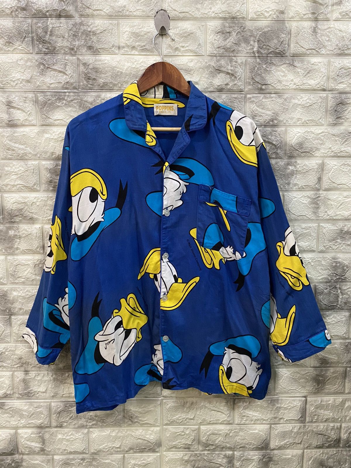Cartoon Network × Disney × Vintage Vintage Donald Duck Walt Disney Company Full Print Shirt Size US M / EU 48-50 / 2 - 1 Thumbnail