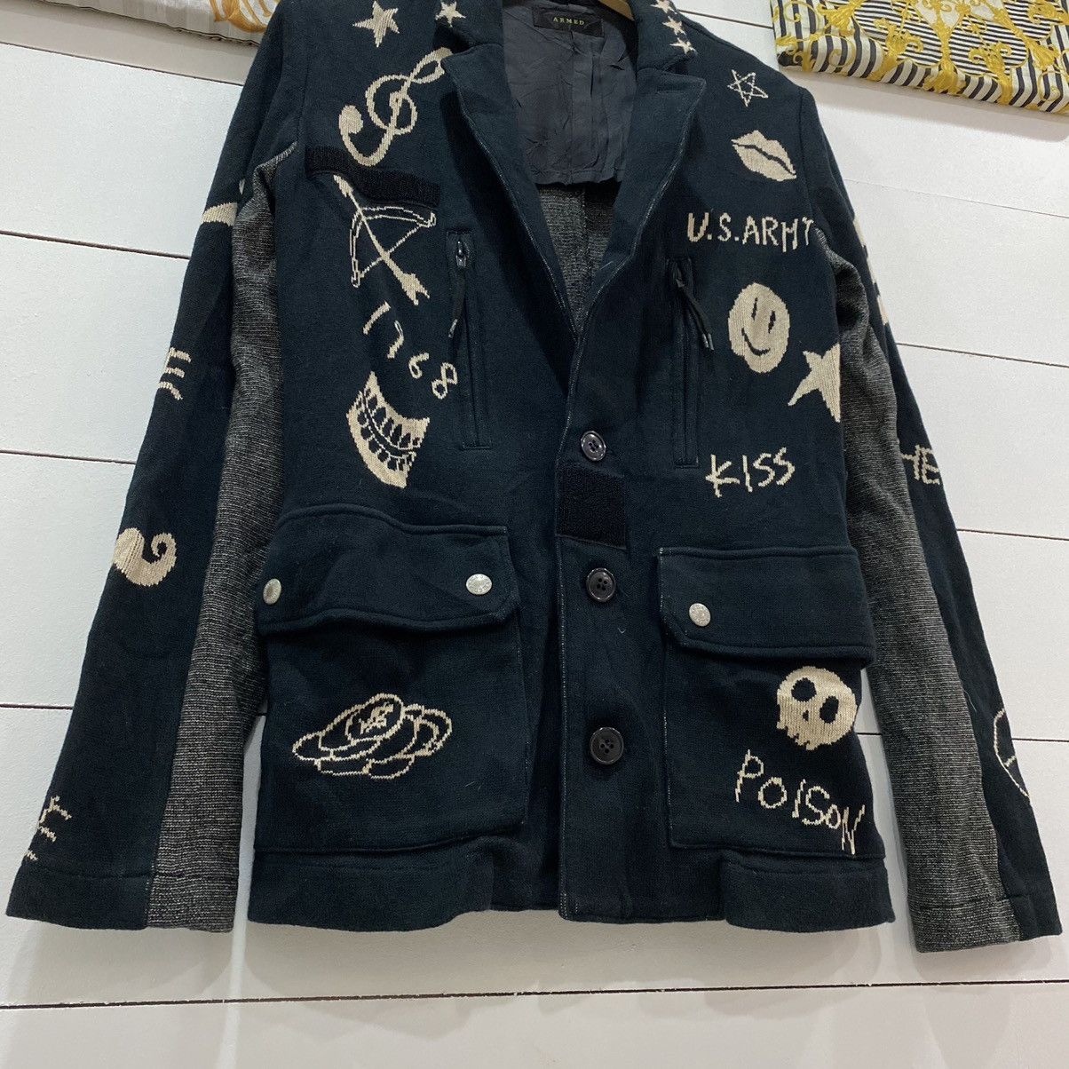 If Six Was Nine × Japanese Brand × Le Grande Bleu (L.G.B.) Armed Rare Japan Cardigan Kapital Style Size US S / EU 44-46 / 1 - 8 Thumbnail