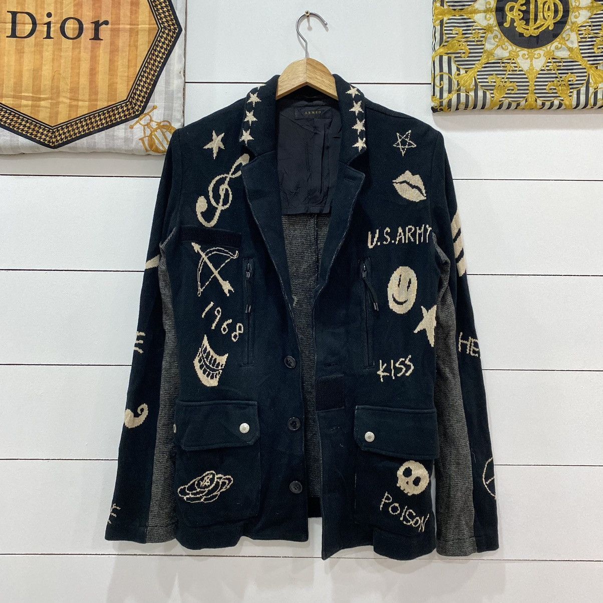 If Six Was Nine × Japanese Brand × Le Grande Bleu (L.G.B.) Armed Rare Japan Cardigan Kapital Style Size US S / EU 44-46 / 1 - 2 Thumbnail