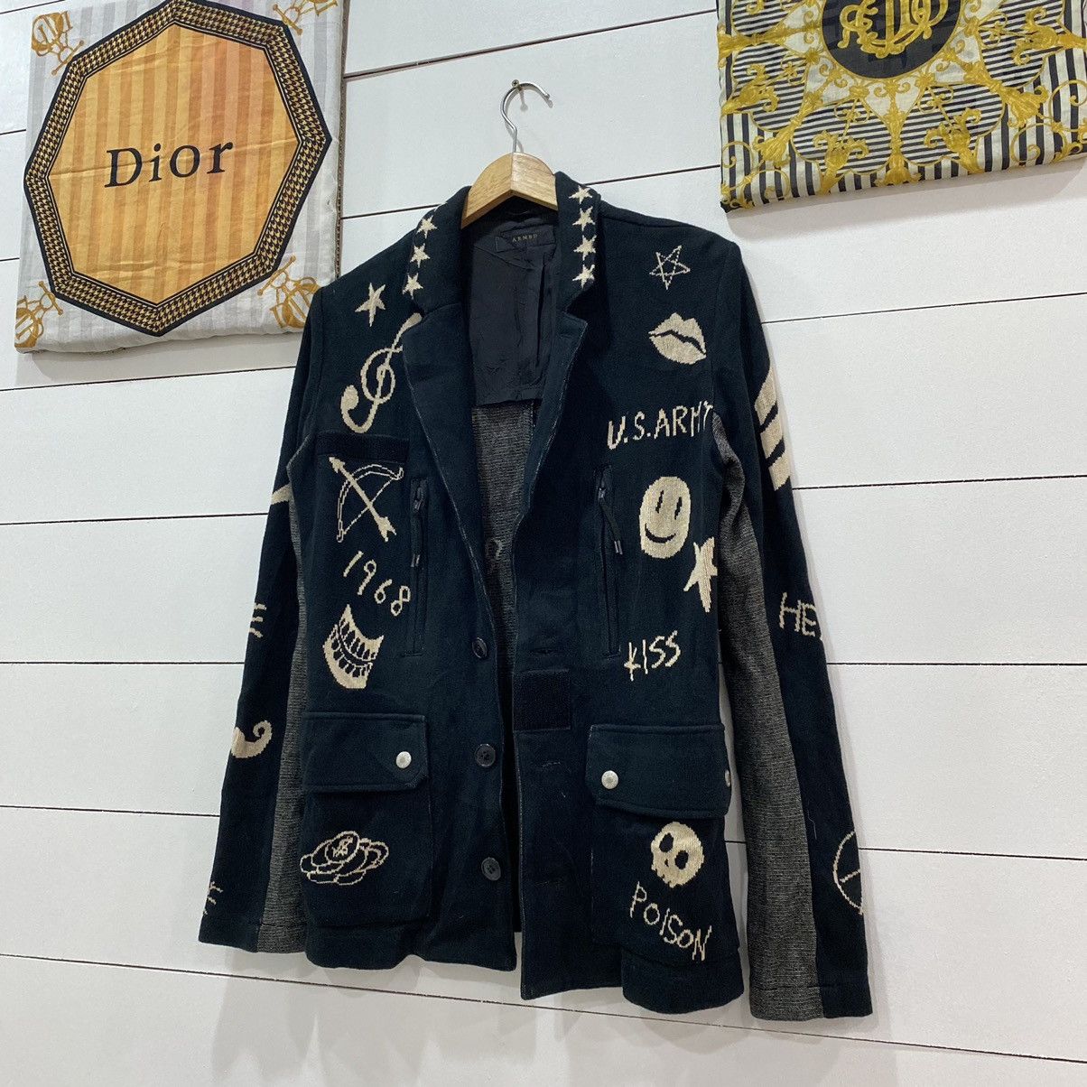 If Six Was Nine × Japanese Brand × Le Grande Bleu (L.G.B.) Armed Rare Japan Cardigan Kapital Style Size US S / EU 44-46 / 1 - 4 Thumbnail