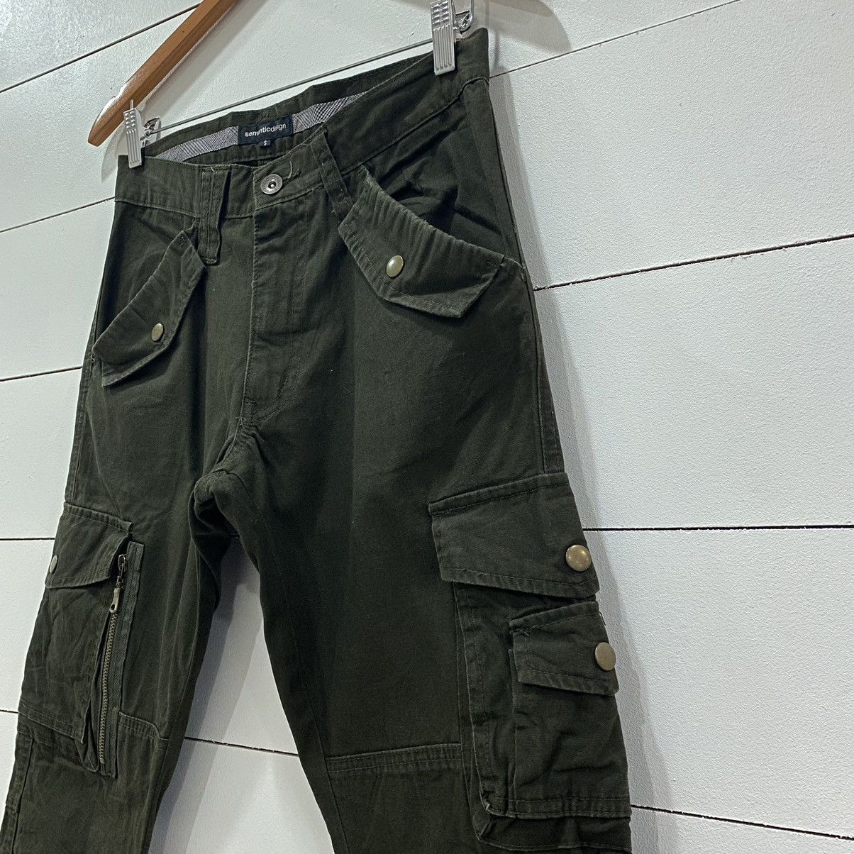 Japanese Brand × Vintage × semanticdesign Semantic Design Tactical Pocket Cargo Pants Size US 30 / EU 46 - 5 Thumbnail