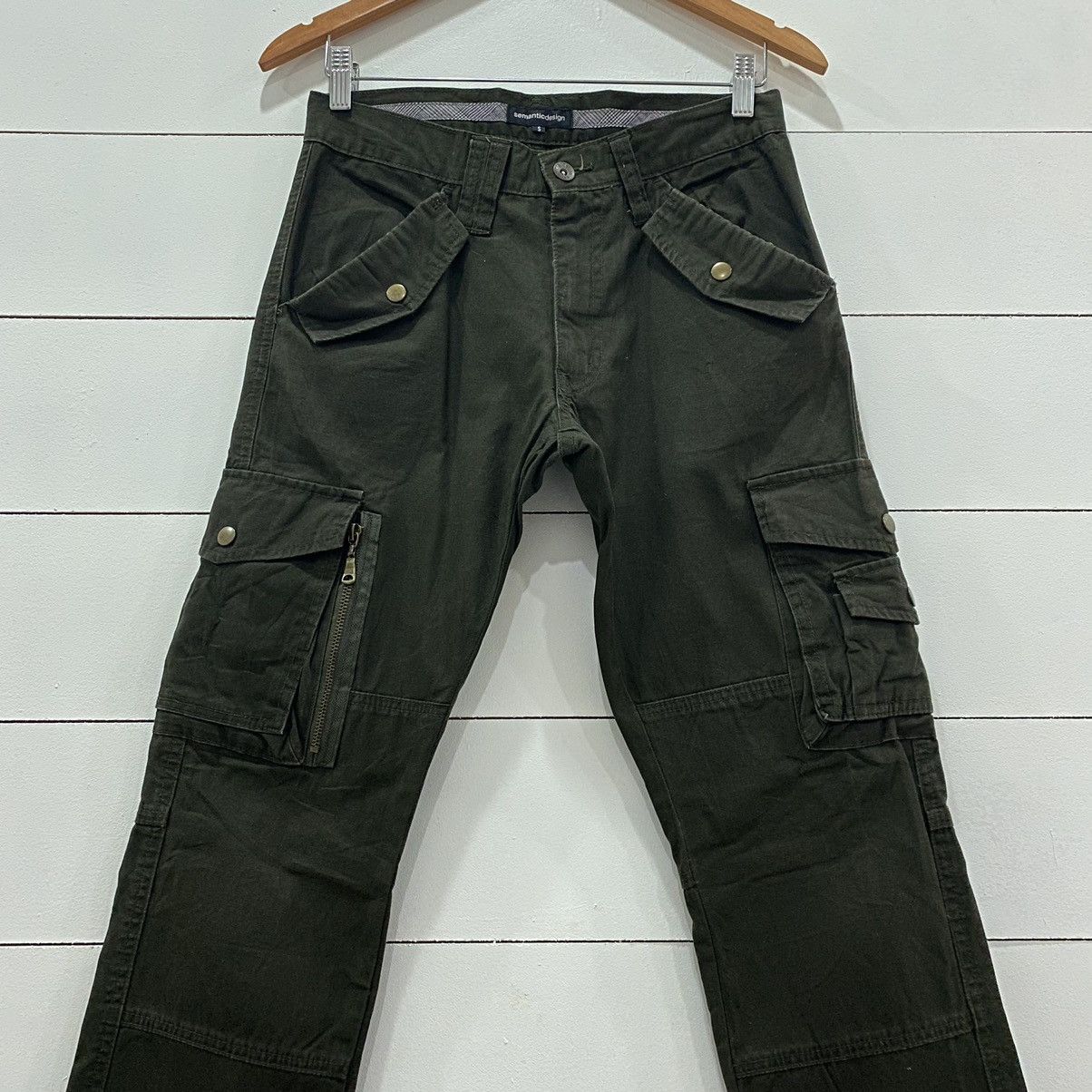 Japanese Brand × Vintage × semanticdesign Semantic Design Tactical Pocket Cargo Pants Size US 30 / EU 46 - 2 Thumbnail