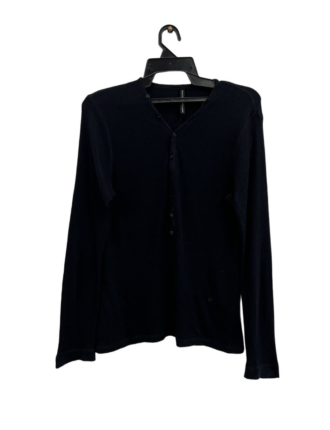 Black Barrett BLACKBARRETT by Neil Barrett Black Cotton Wool Blend Button Size US S / EU 44-46 / 1 - 1 Thumbnail