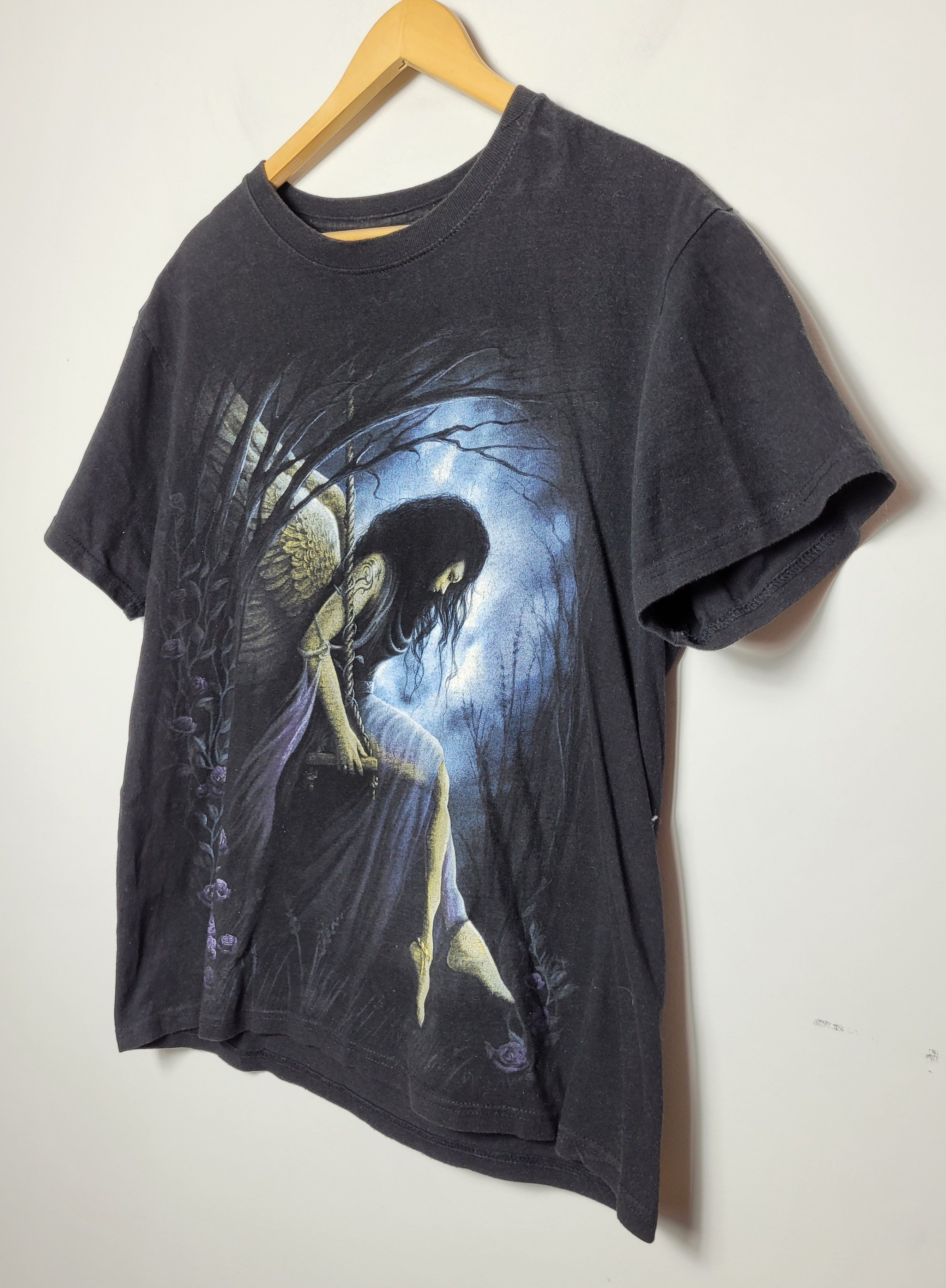 Vintage vintage dark angel rock metal goth alternative tee t-shirt Size US L / EU 52-54 / 3 - 2 Thumbnail
